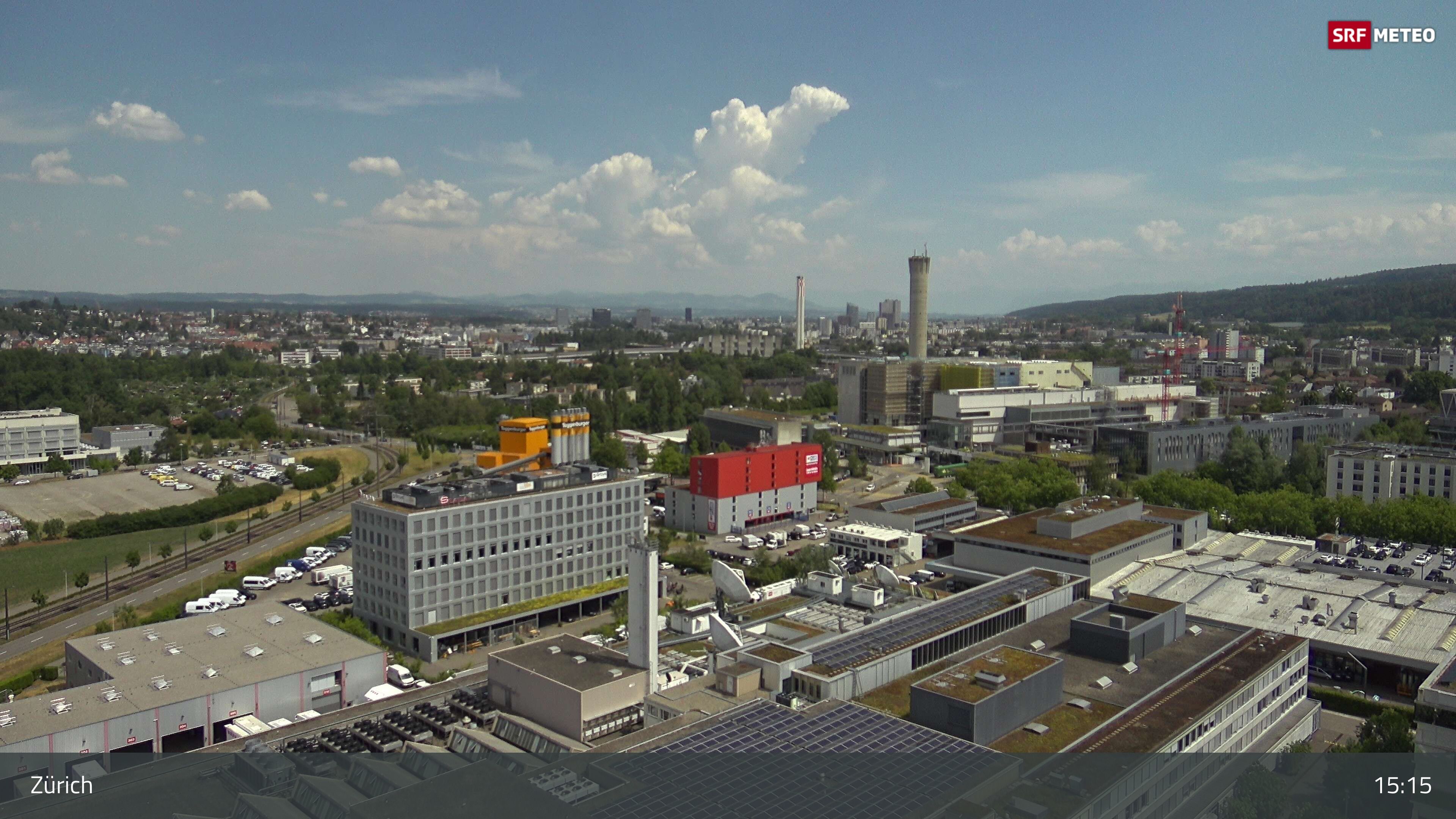 Zürich › Südosten: Schweizer Radio und Fernsehen (Studio Zürich Leutschenbach) - Sonderabfall-Sammelstelle Hagenholz