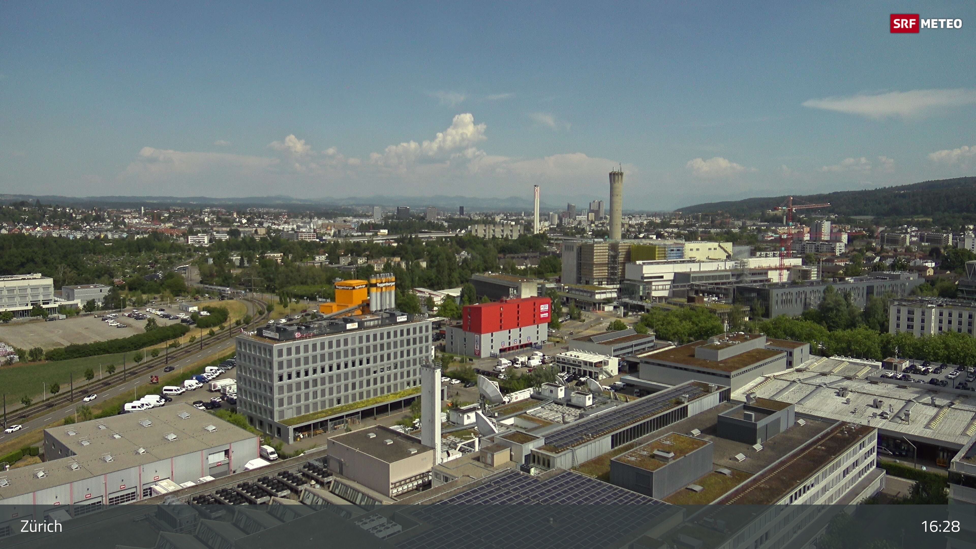 Zürich › Südosten: Schweizer Radio und Fernsehen (Studio Zürich Leutschenbach) - Sonderabfall-Sammelstelle Hagenholz