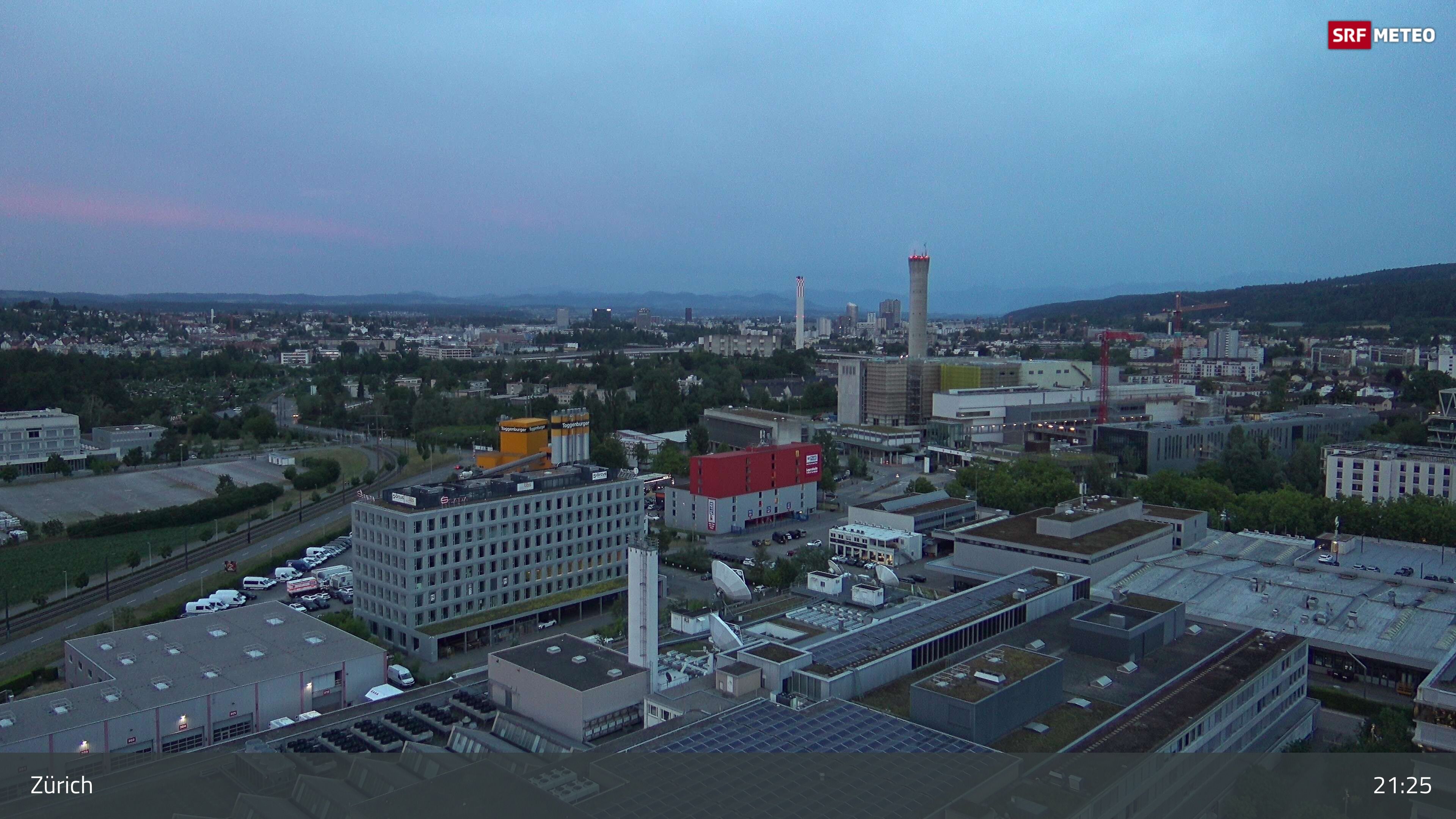 Zürich › Südosten: Schweizer Radio und Fernsehen (Studio Zürich Leutschenbach) - Sonderabfall-Sammelstelle Hagenholz