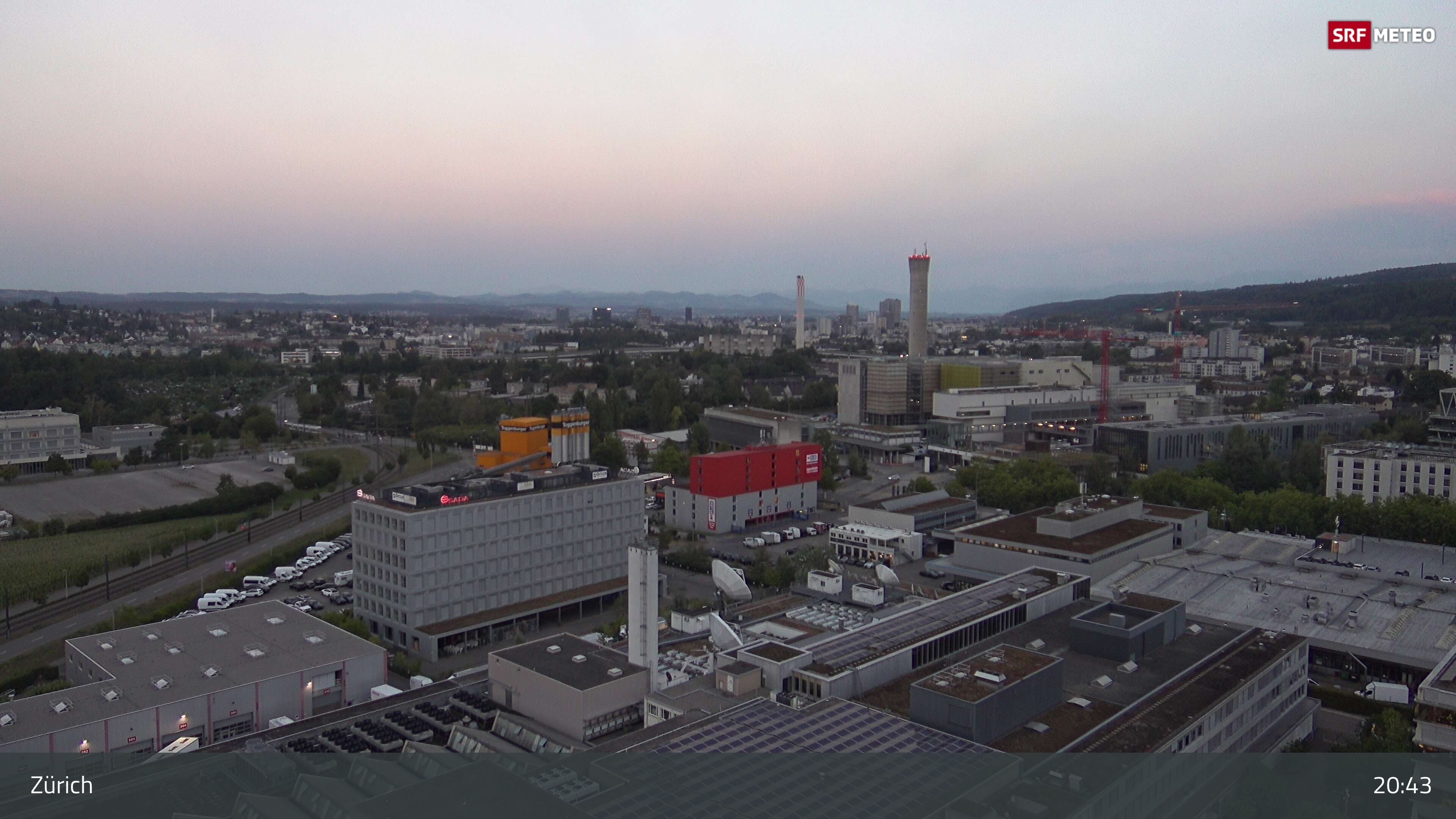 Zürich › Südosten: Schweizer Radio und Fernsehen (Studio Zürich Leutschenbach) - Sonderabfall-Sammelstelle Hagenholz