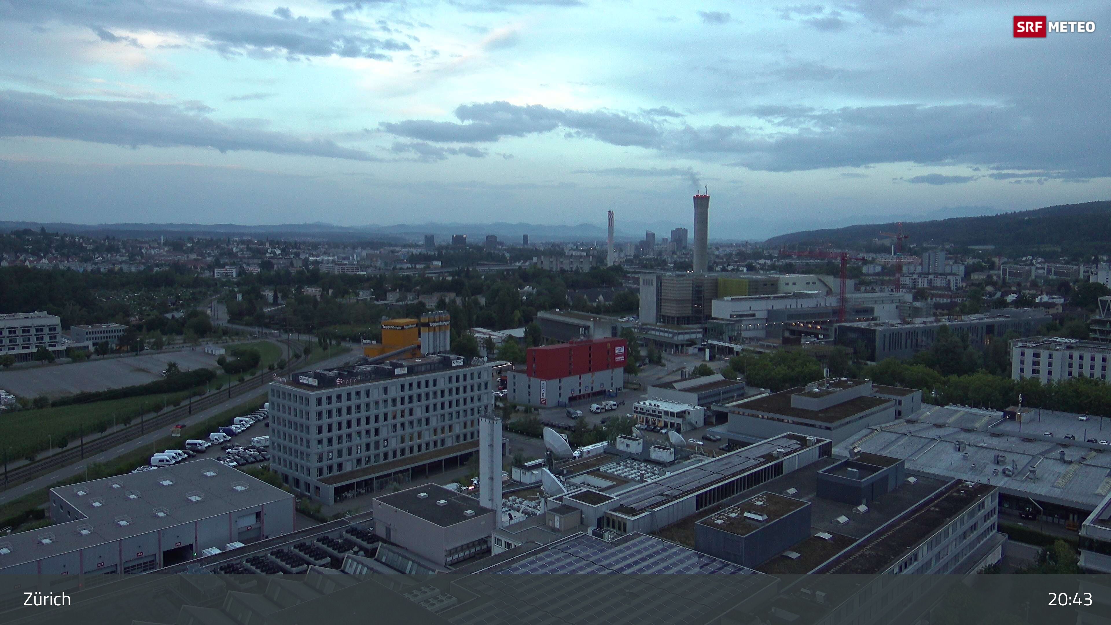 Zürich › Südosten: Schweizer Radio und Fernsehen (Studio Zürich Leutschenbach) - Sonderabfall-Sammelstelle Hagenholz