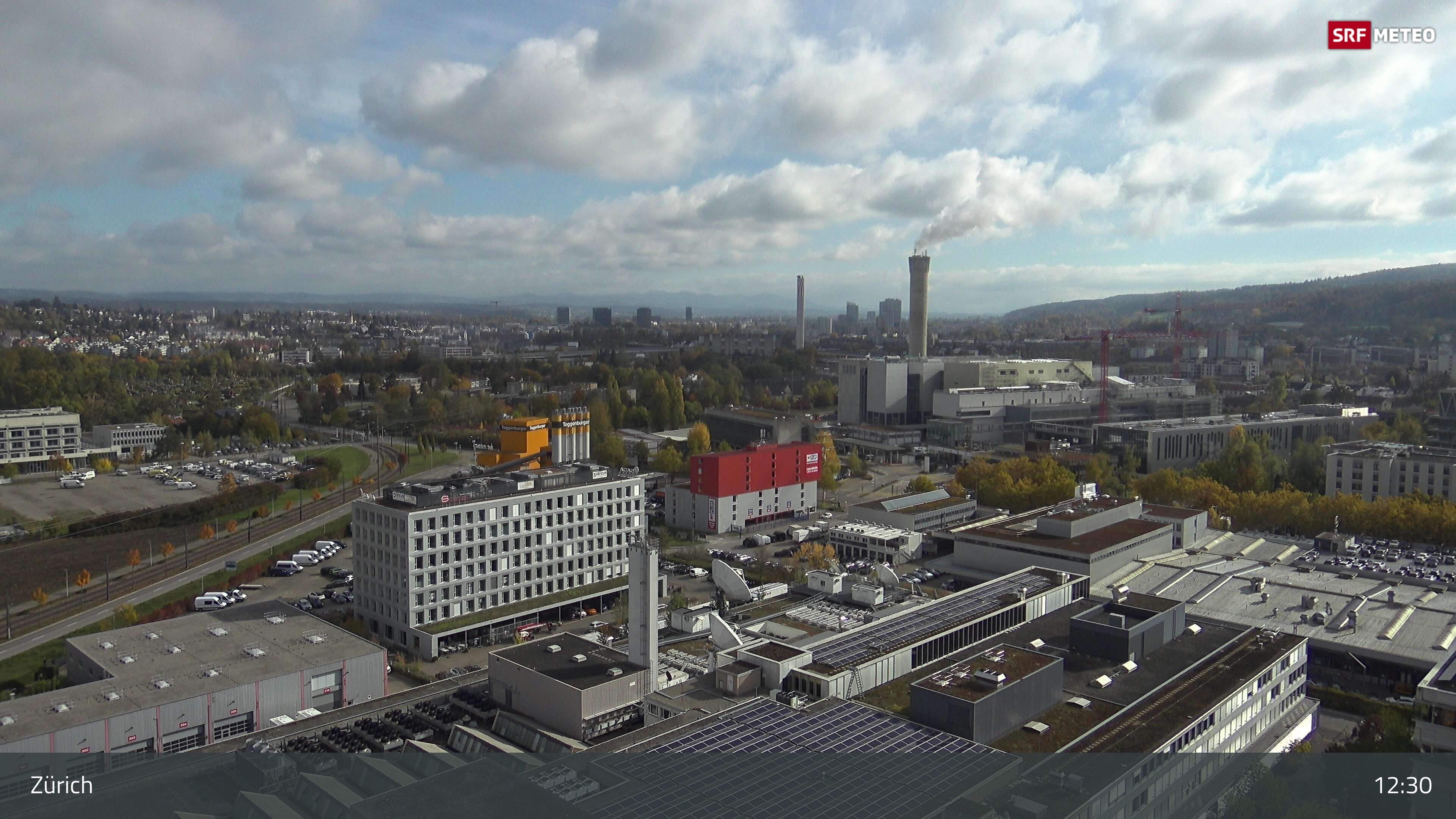Zürich › Südosten: Schweizer Radio und Fernsehen (Studio Zürich Leutschenbach) - Sonderabfall-Sammelstelle Hagenholz