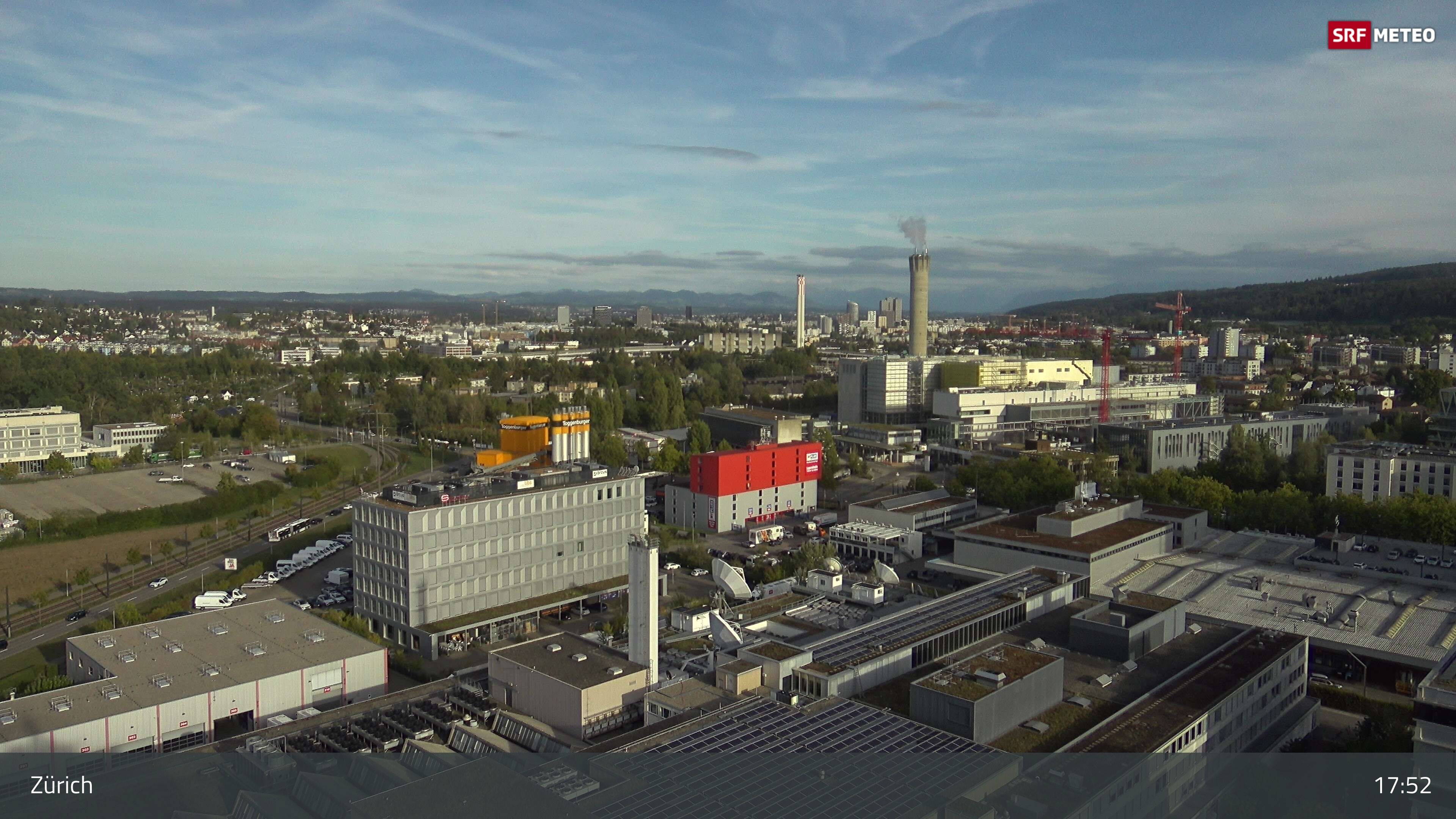 Zürich › Südosten: Schweizer Radio und Fernsehen (Studio Zürich Leutschenbach) - Sonderabfall-Sammelstelle Hagenholz