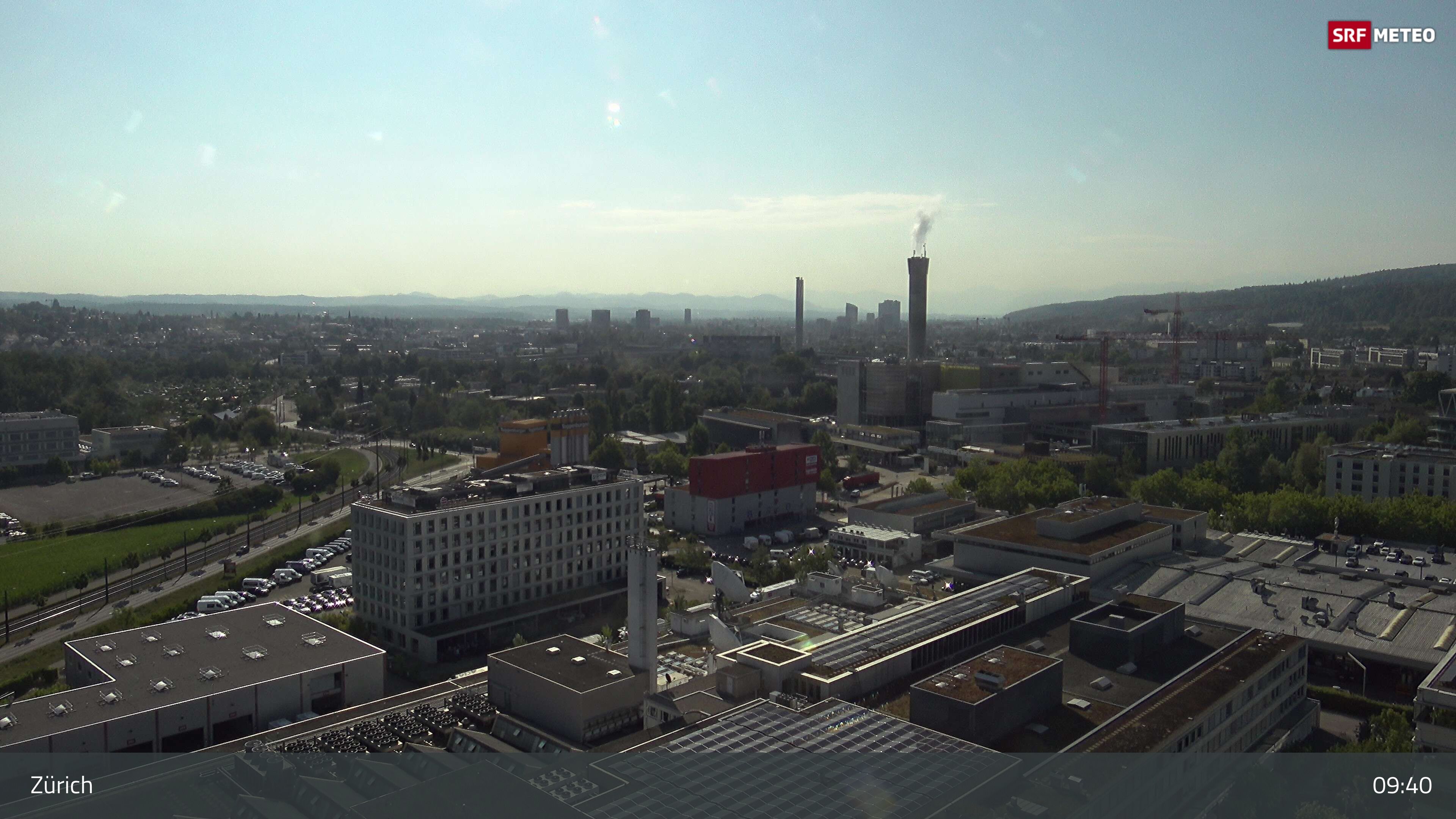 Zürich › Südosten: Schweizer Radio und Fernsehen (Studio Zürich Leutschenbach) - Sonderabfall-Sammelstelle Hagenholz