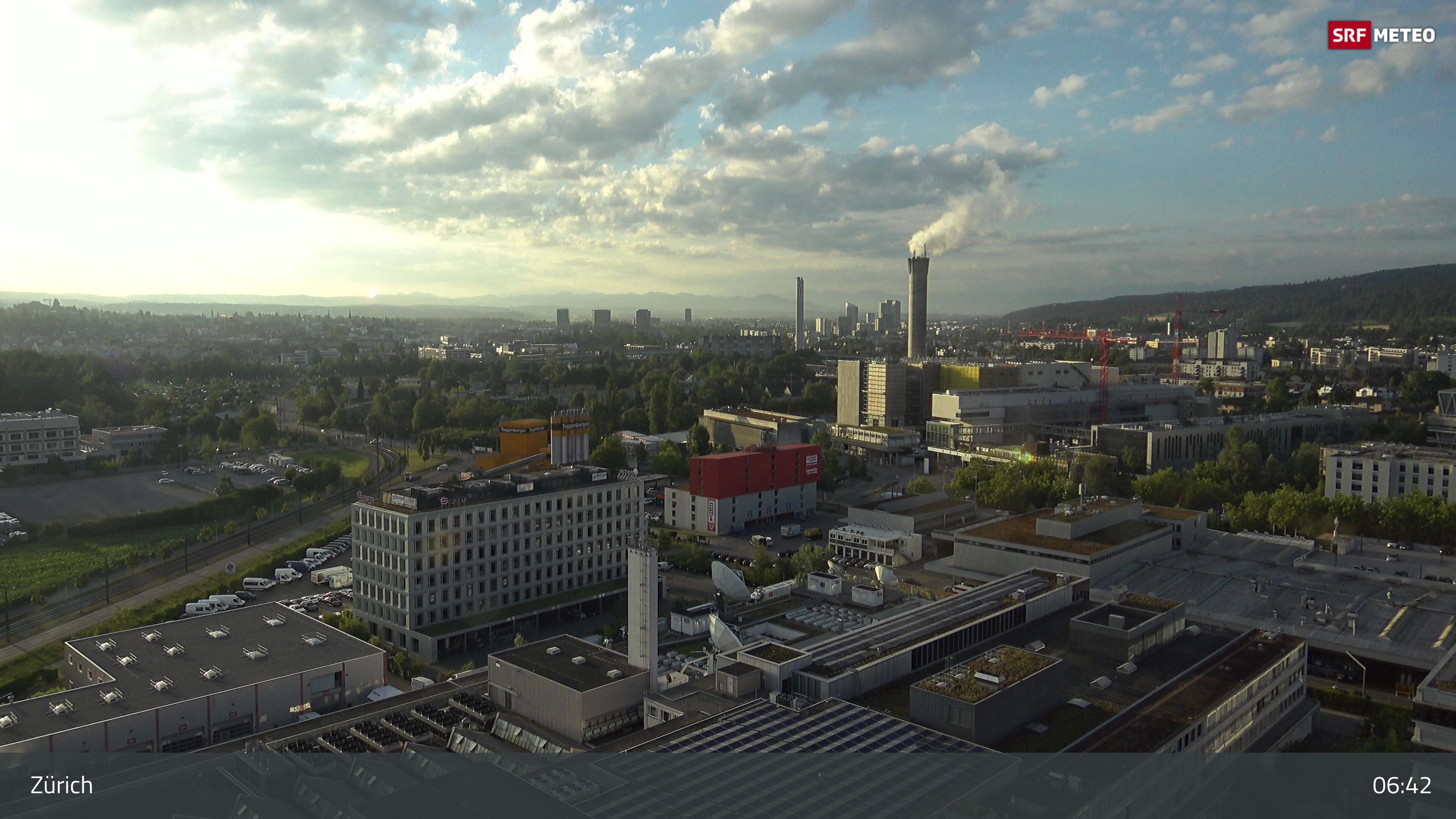 Zürich › Südosten: Schweizer Radio und Fernsehen (Studio Zürich Leutschenbach) - Sonderabfall-Sammelstelle Hagenholz