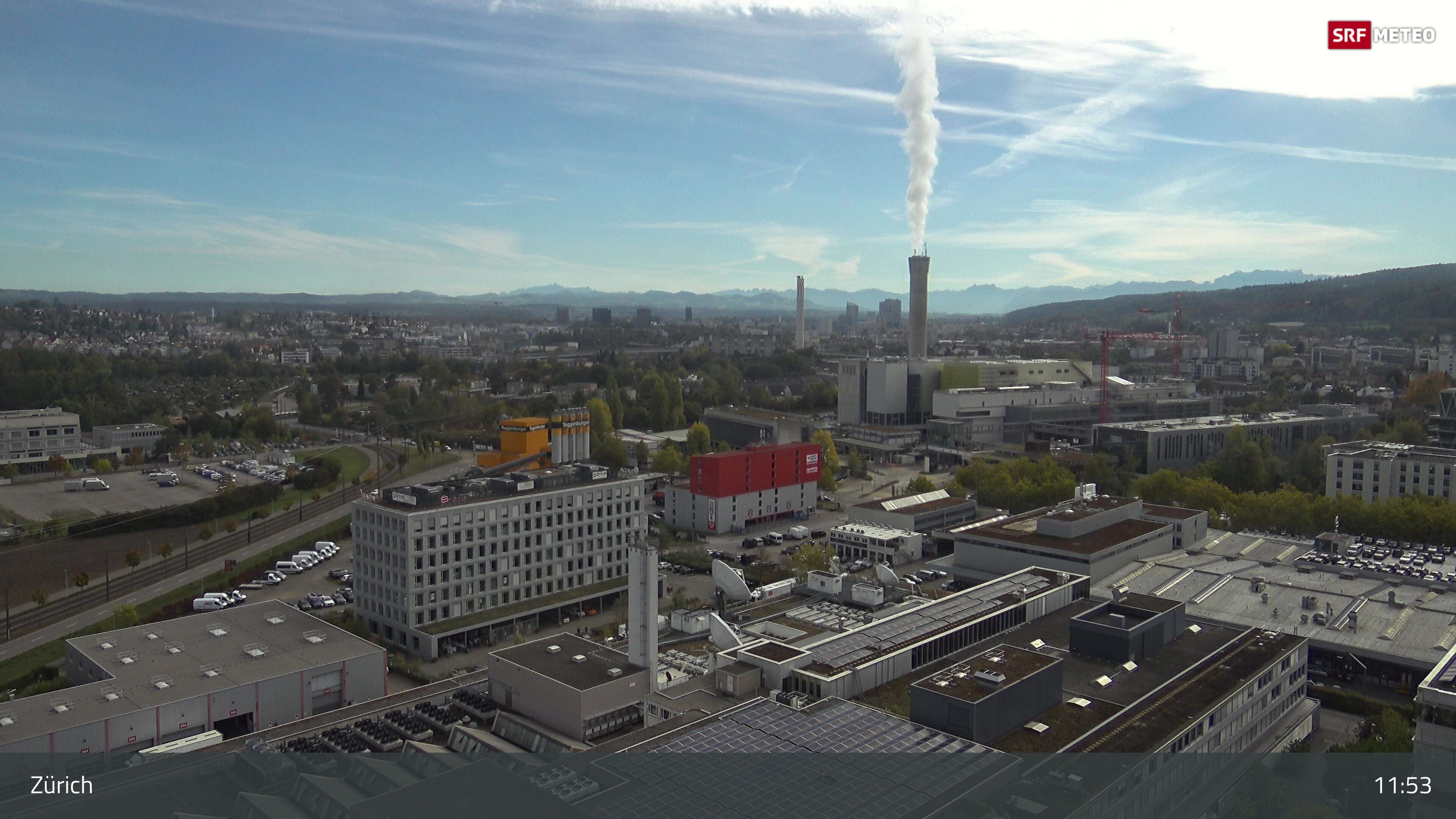 Zürich › Südosten: Schweizer Radio und Fernsehen (Studio Zürich Leutschenbach) - Sonderabfall-Sammelstelle Hagenholz