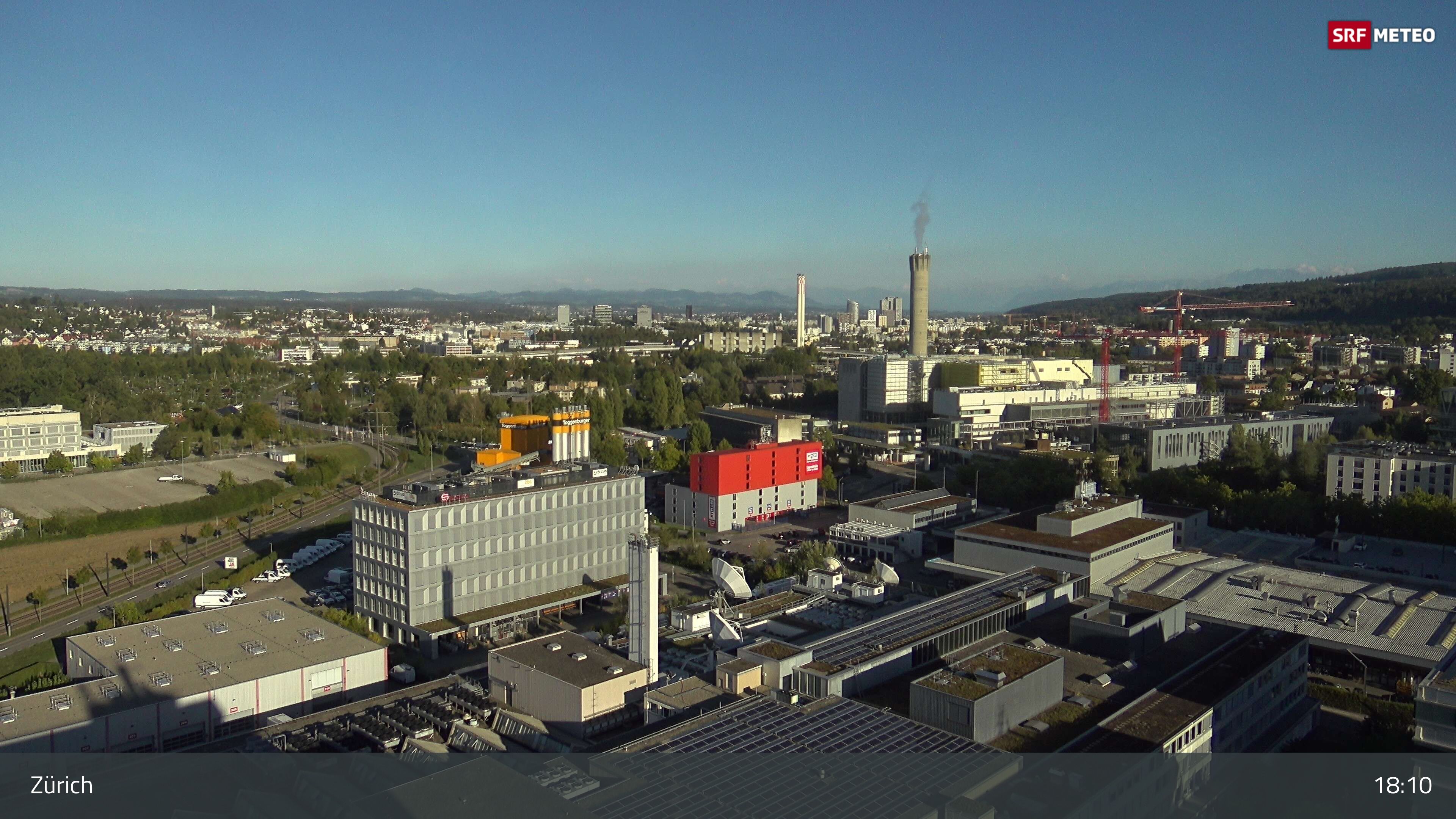 Zürich › Südosten: Schweizer Radio und Fernsehen (Studio Zürich Leutschenbach) - Sonderabfall-Sammelstelle Hagenholz