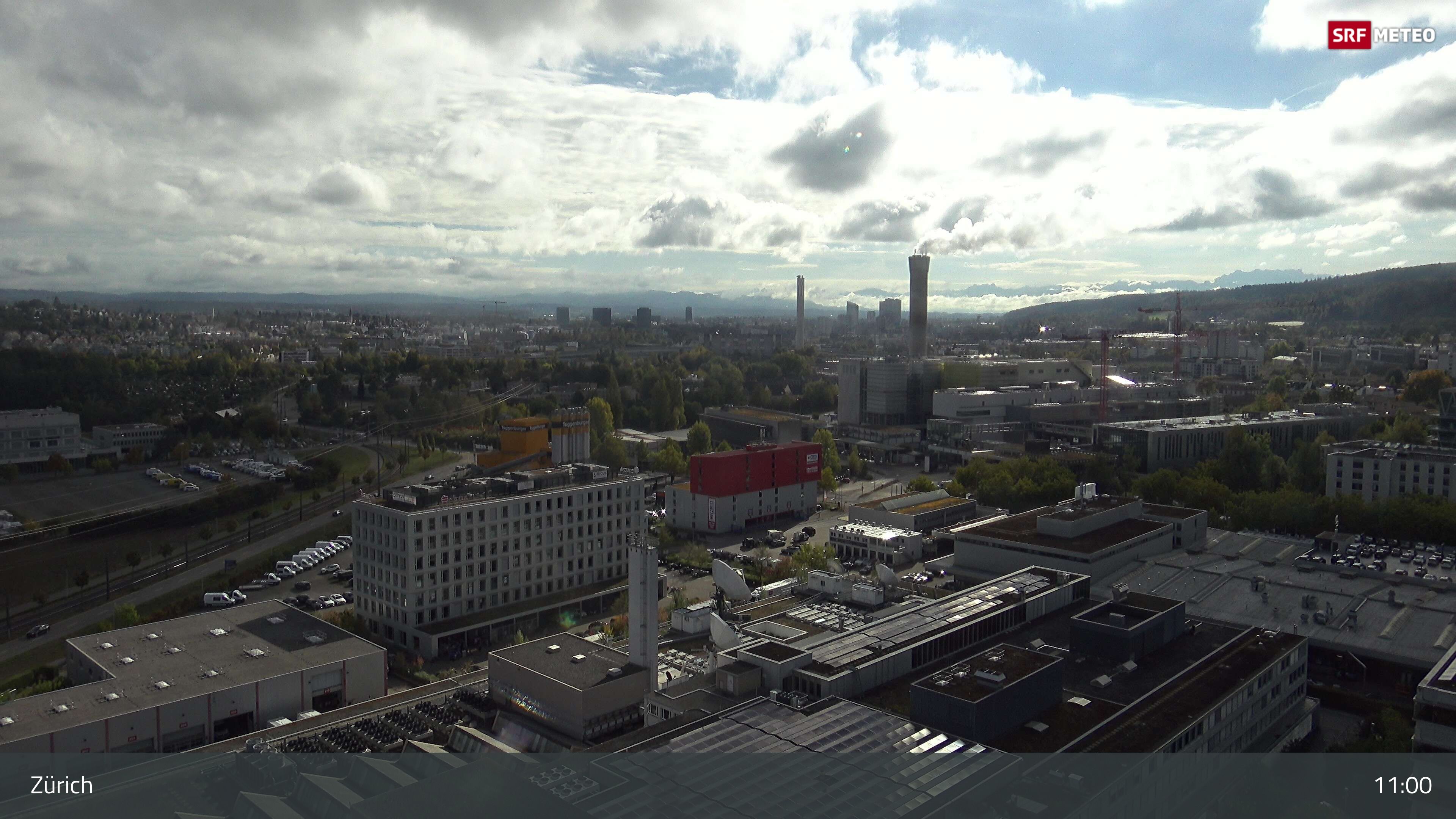Zürich › Südosten: Schweizer Radio und Fernsehen (Studio Zürich Leutschenbach) - Sonderabfall-Sammelstelle Hagenholz
