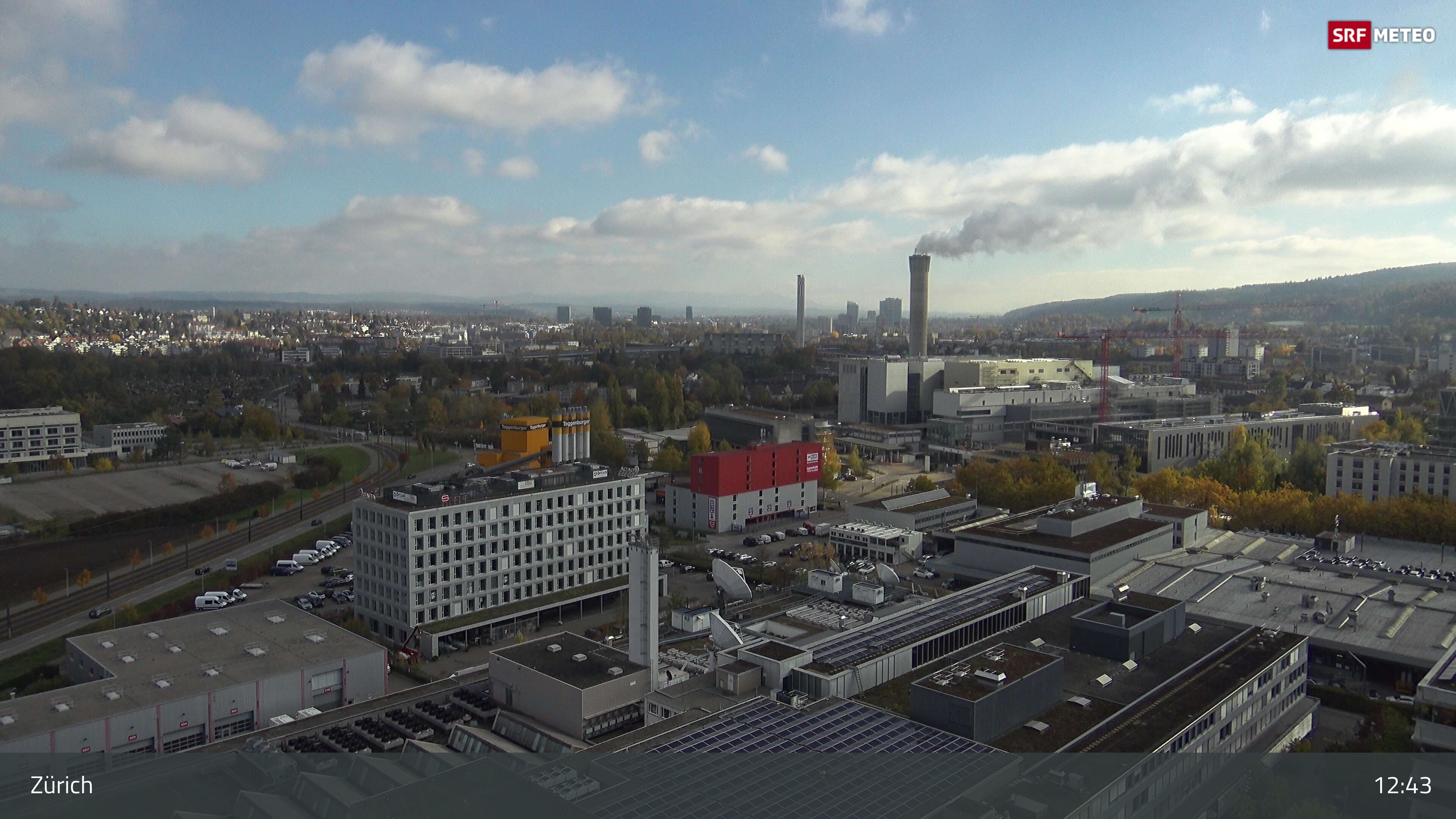 Zürich › Südosten: Schweizer Radio und Fernsehen (Studio Zürich Leutschenbach) - Sonderabfall-Sammelstelle Hagenholz