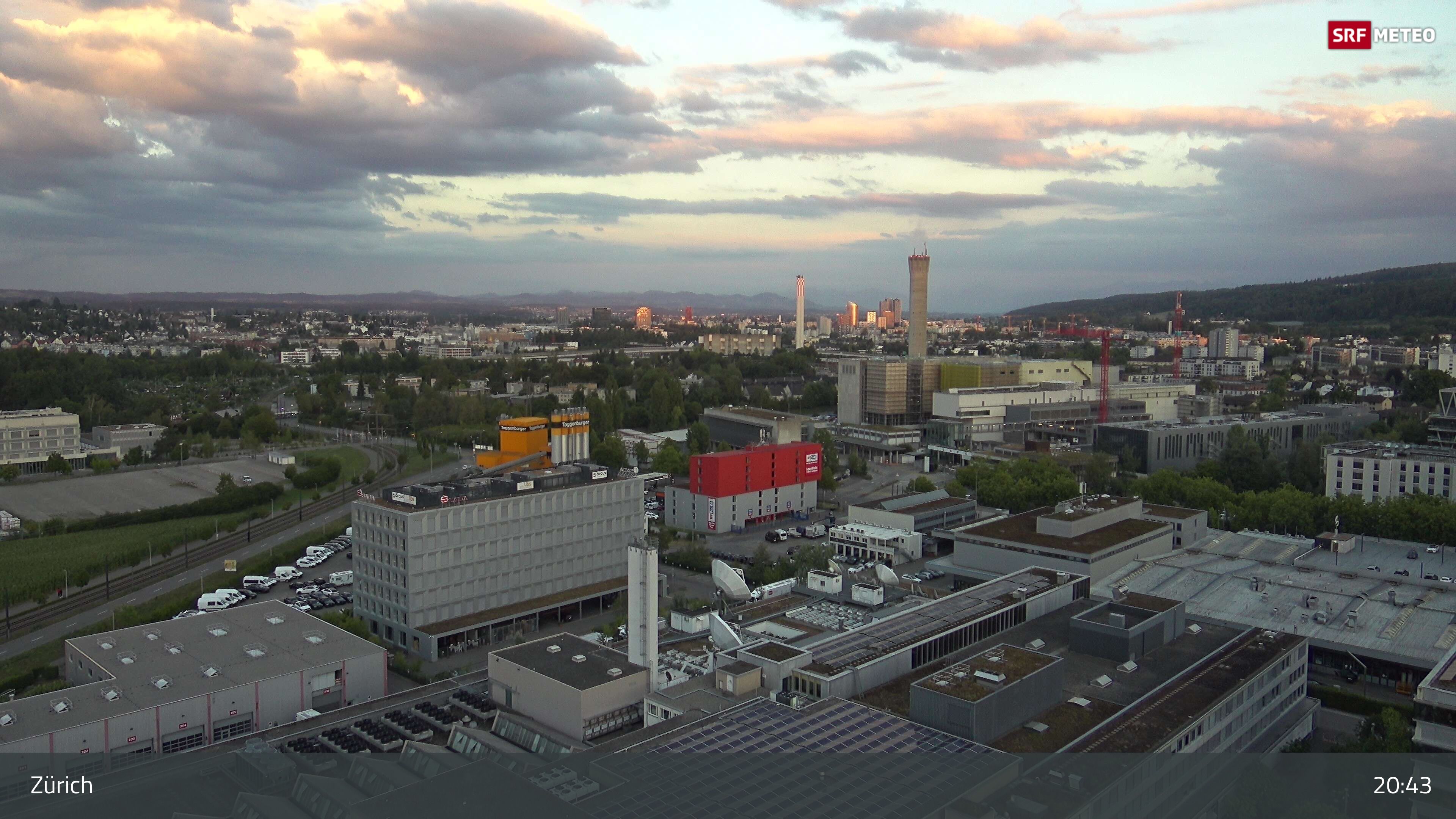 Zürich › Südosten: Schweizer Radio und Fernsehen (Studio Zürich Leutschenbach) - Sonderabfall-Sammelstelle Hagenholz