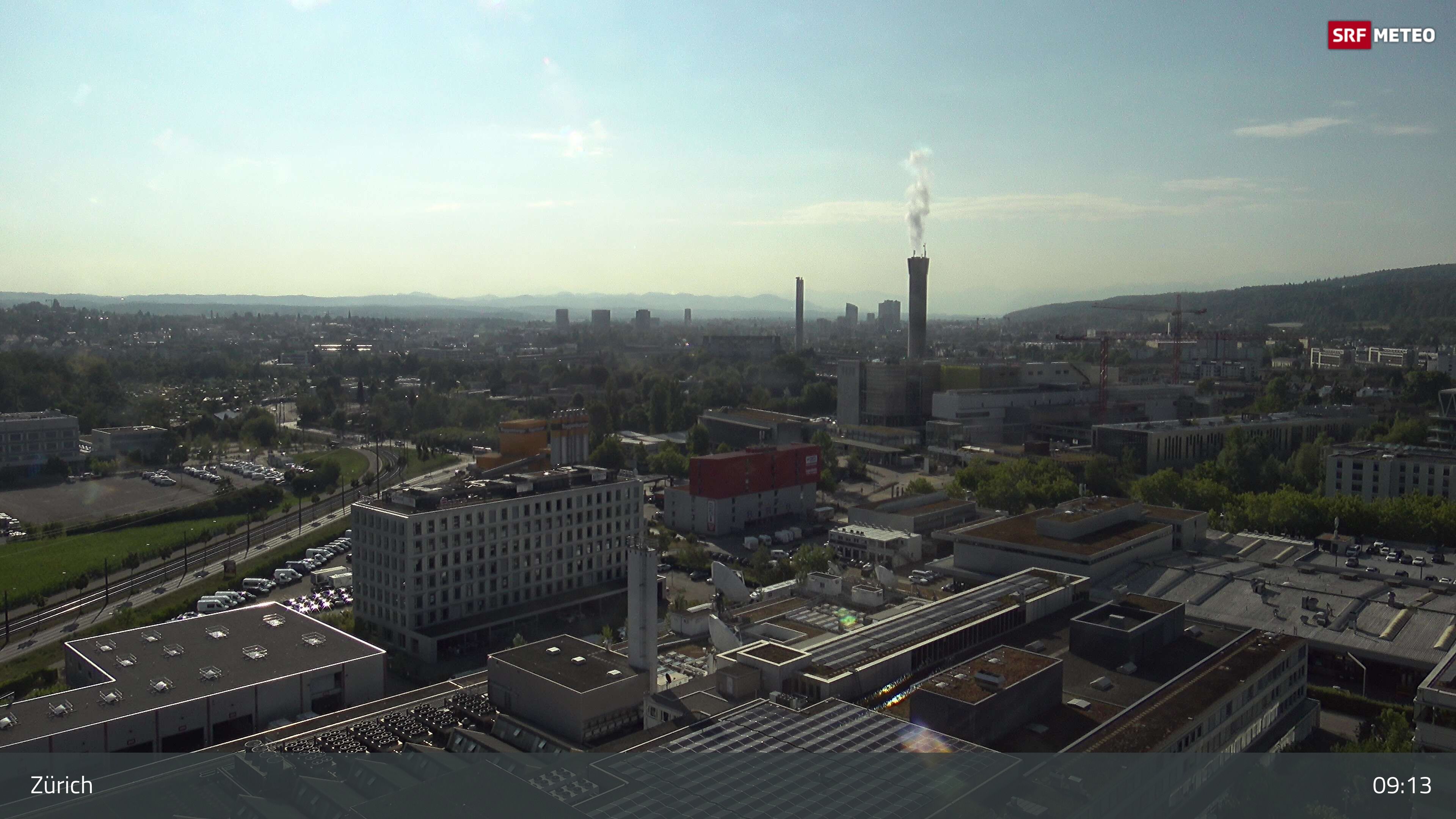 Zürich › Südosten: Schweizer Radio und Fernsehen (Studio Zürich Leutschenbach) - Sonderabfall-Sammelstelle Hagenholz