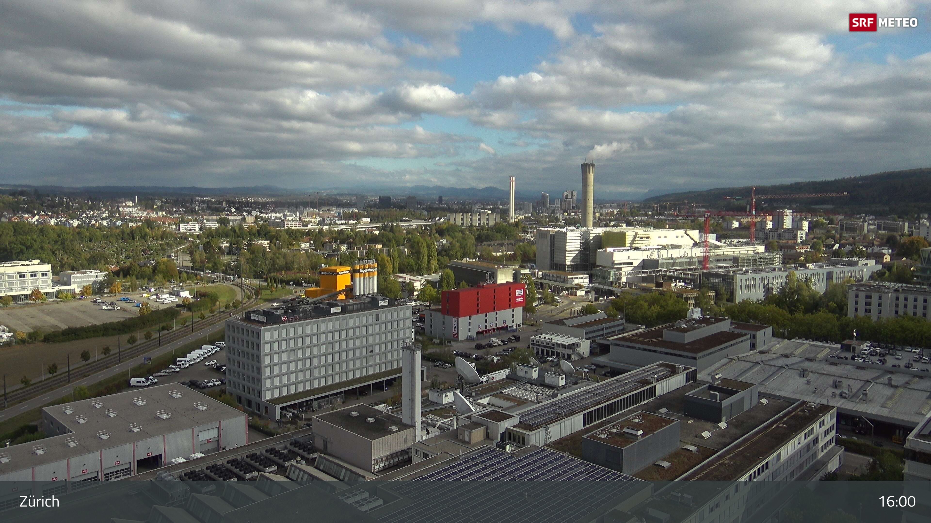 Zürich › Südosten: Schweizer Radio und Fernsehen (Studio Zürich Leutschenbach) - Sonderabfall-Sammelstelle Hagenholz
