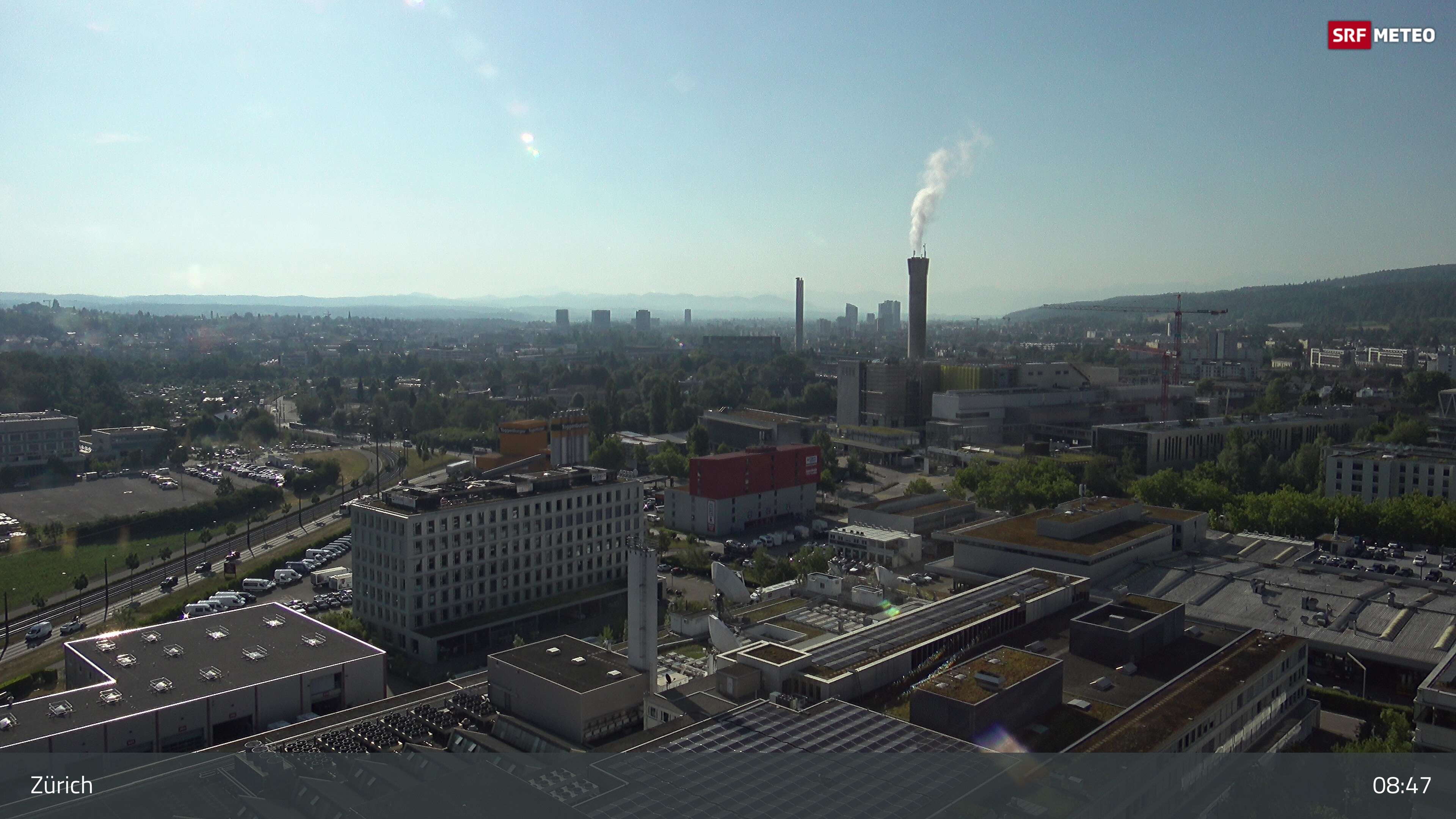 Zürich › Südosten: Schweizer Radio und Fernsehen (Studio Zürich Leutschenbach) - Sonderabfall-Sammelstelle Hagenholz