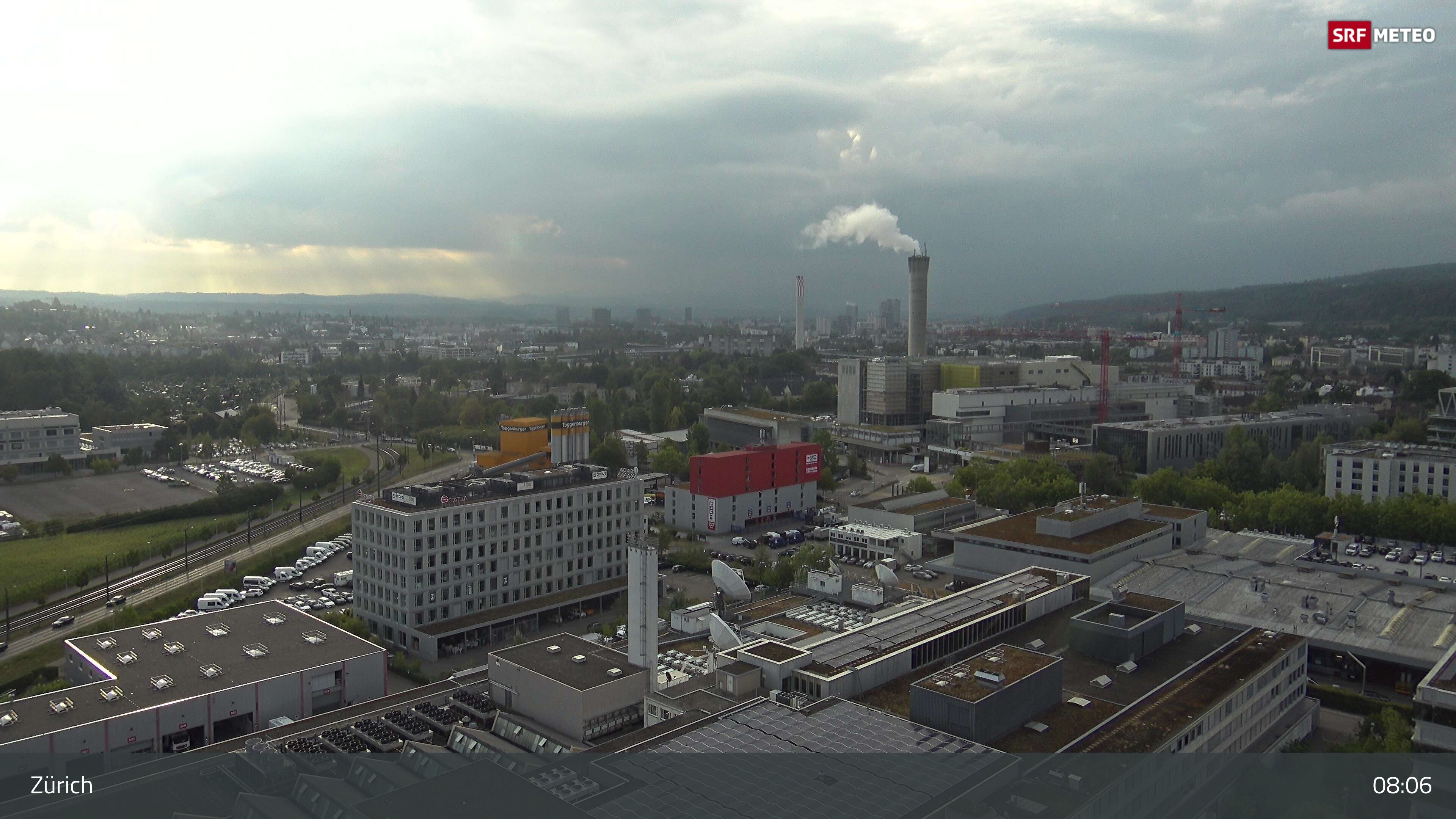 Zürich › Südosten: Schweizer Radio und Fernsehen (Studio Zürich Leutschenbach) - Sonderabfall-Sammelstelle Hagenholz