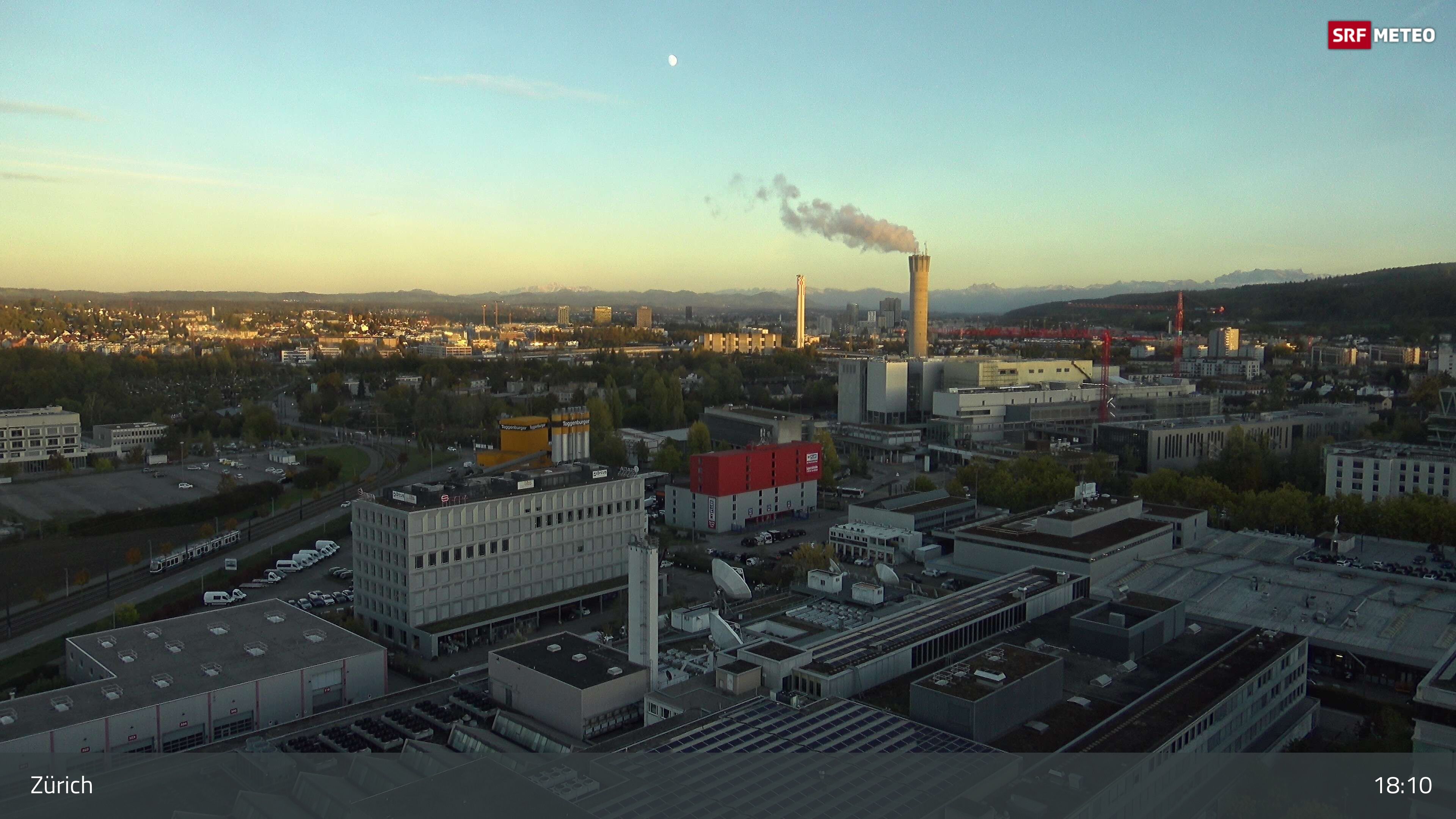 Zürich › Südosten: Schweizer Radio und Fernsehen (Studio Zürich Leutschenbach) - Sonderabfall-Sammelstelle Hagenholz