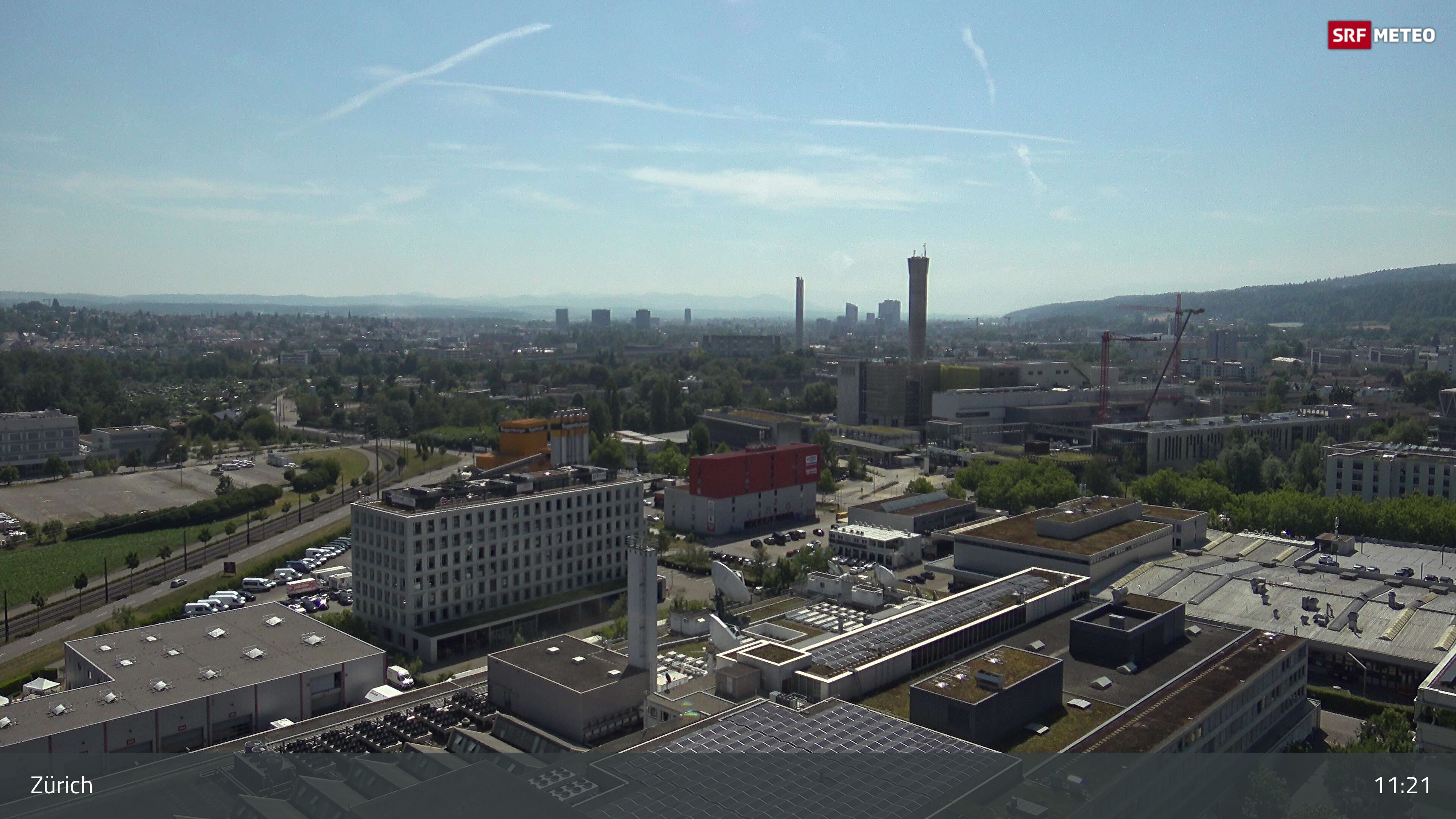 Zürich › Südosten: Schweizer Radio und Fernsehen (Studio Zürich Leutschenbach) - Sonderabfall-Sammelstelle Hagenholz