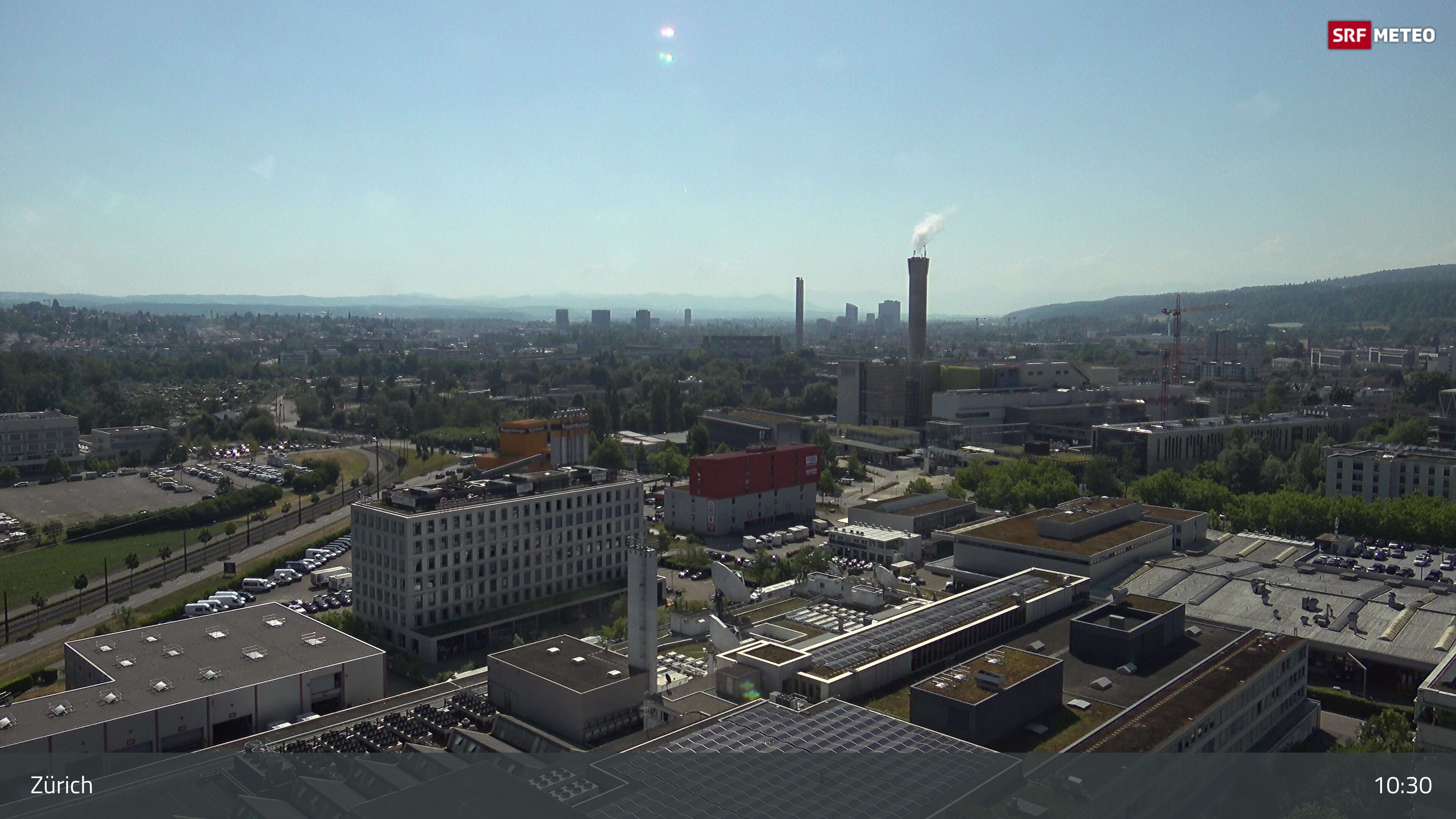 Zürich › Südosten: Schweizer Radio und Fernsehen (Studio Zürich Leutschenbach) - Sonderabfall-Sammelstelle Hagenholz