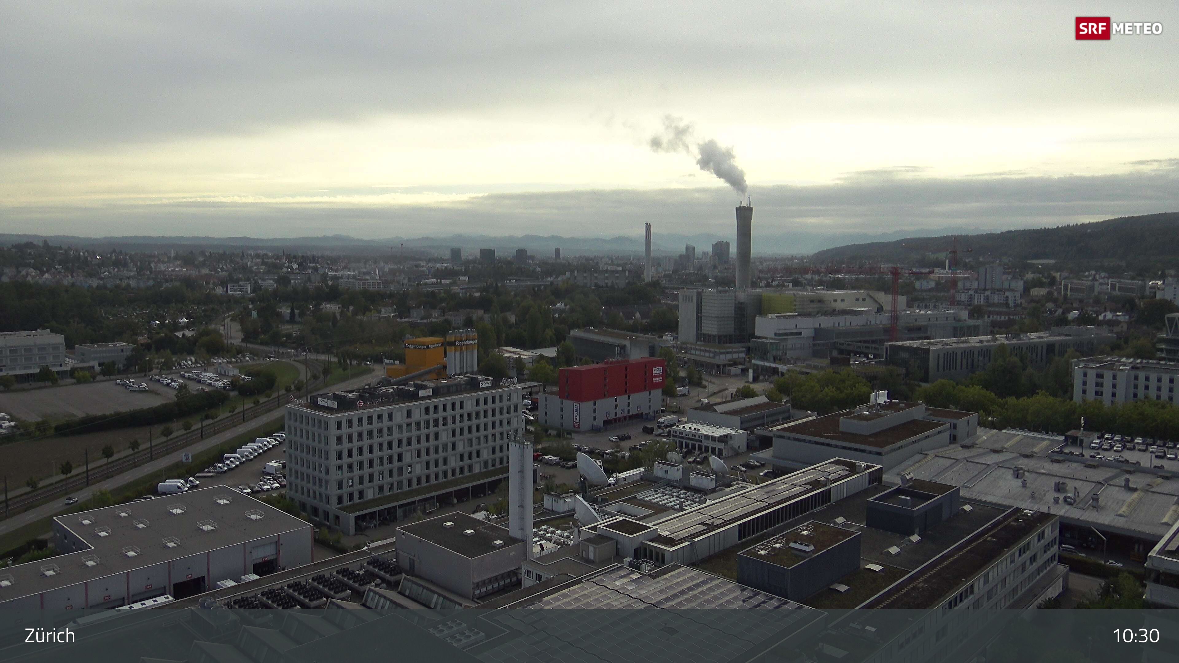 Zürich › Südosten: Schweizer Radio und Fernsehen (Studio Zürich Leutschenbach) - Sonderabfall-Sammelstelle Hagenholz
