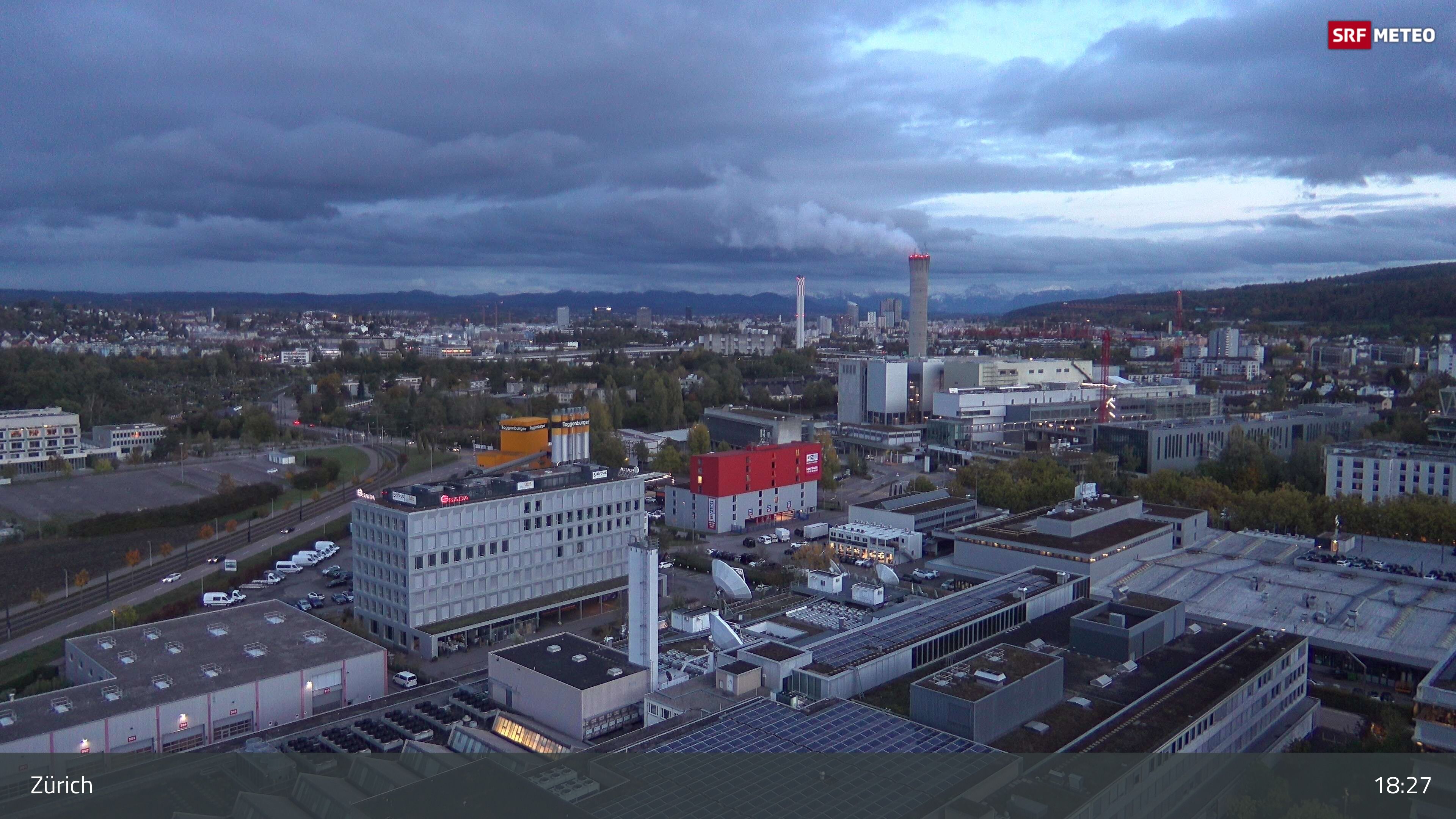 Zürich › Südosten: Schweizer Radio und Fernsehen (Studio Zürich Leutschenbach) - Sonderabfall-Sammelstelle Hagenholz