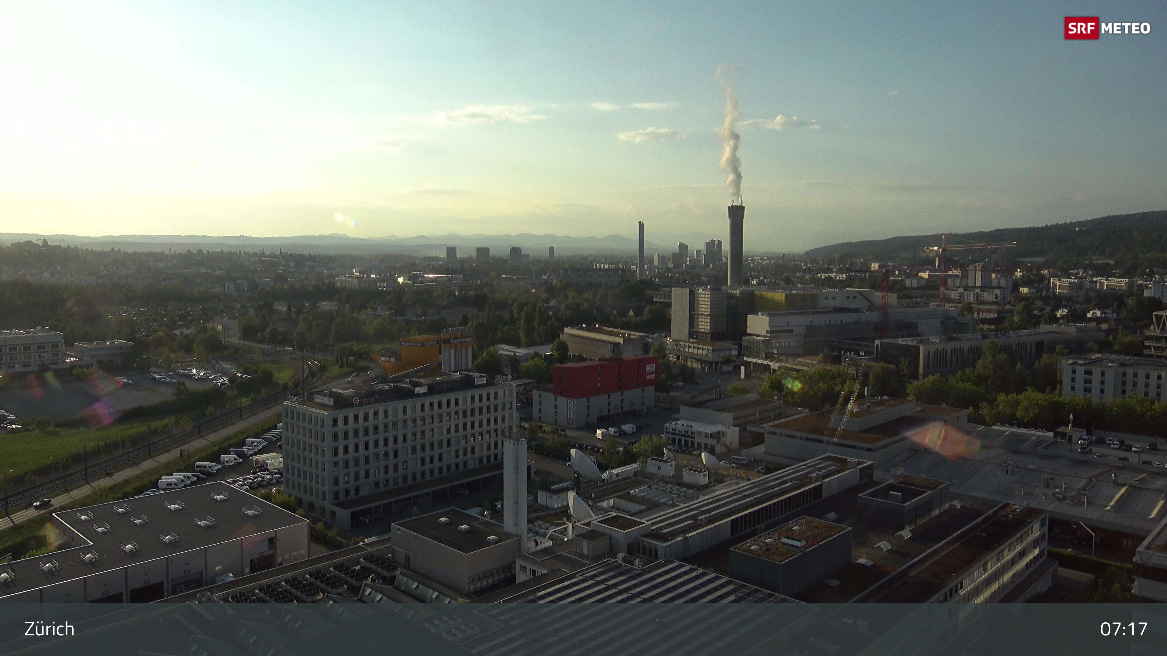 Zürich › Südosten: Schweizer Radio und Fernsehen (Studio Zürich Leutschenbach) - Sonderabfall-Sammelstelle Hagenholz