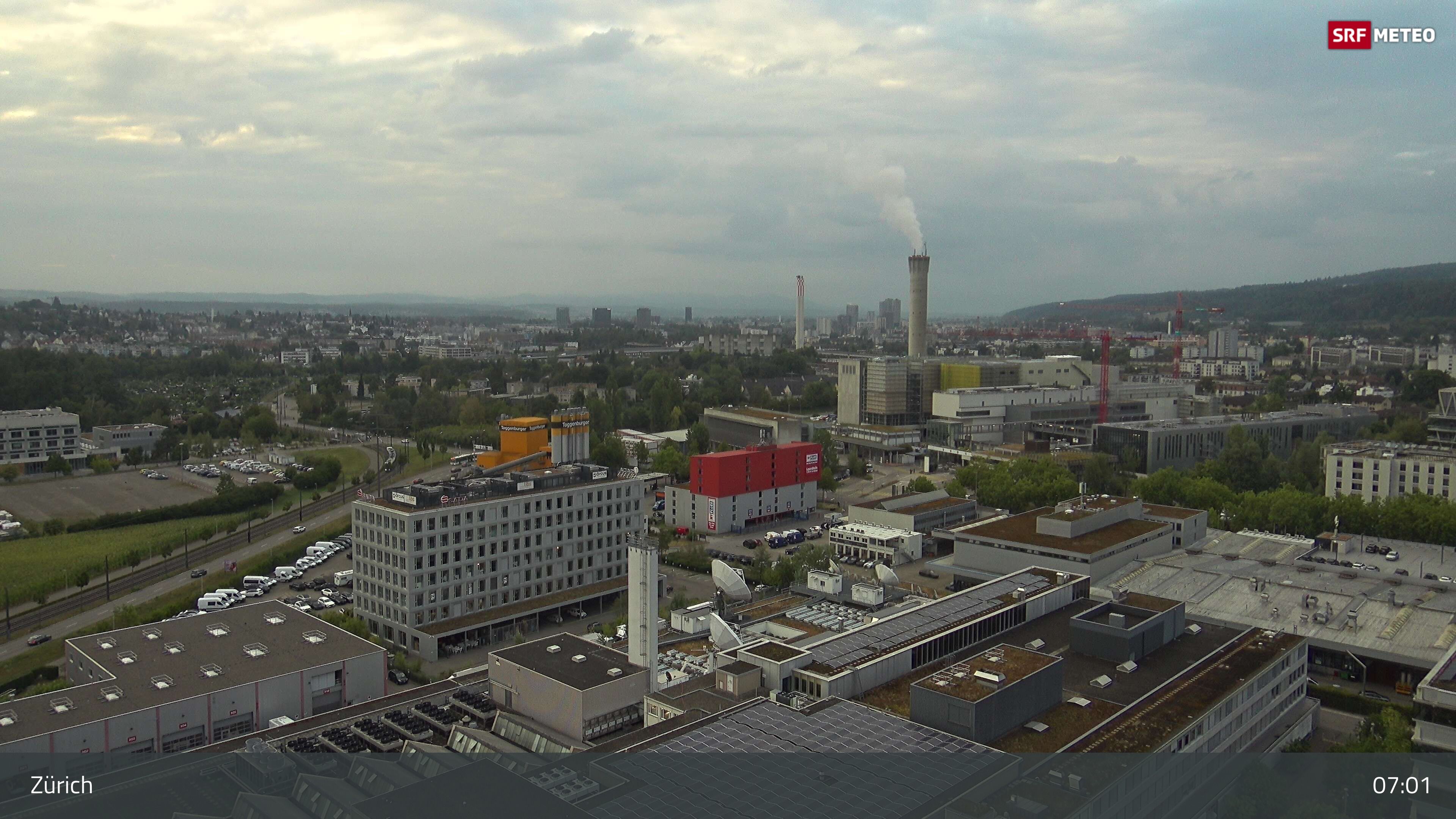 Zürich › Südosten: Schweizer Radio und Fernsehen (Studio Zürich Leutschenbach) - Sonderabfall-Sammelstelle Hagenholz