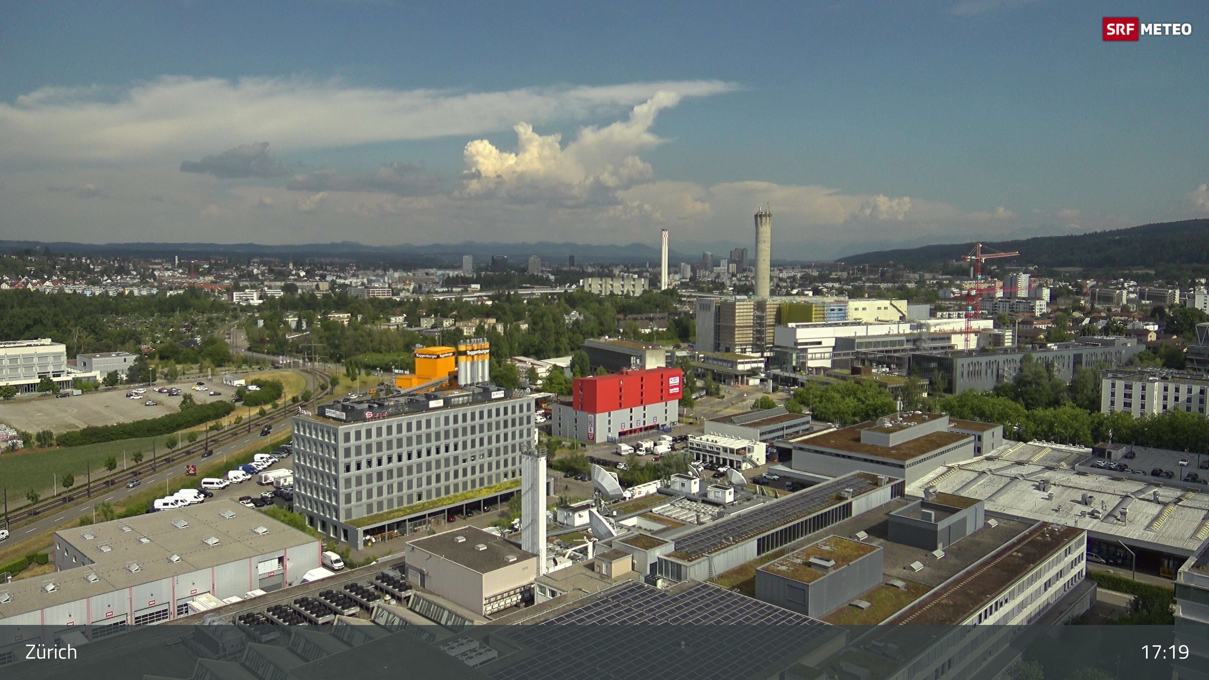 Zürich › Südosten: Schweizer Radio und Fernsehen (Studio Zürich Leutschenbach) - Sonderabfall-Sammelstelle Hagenholz