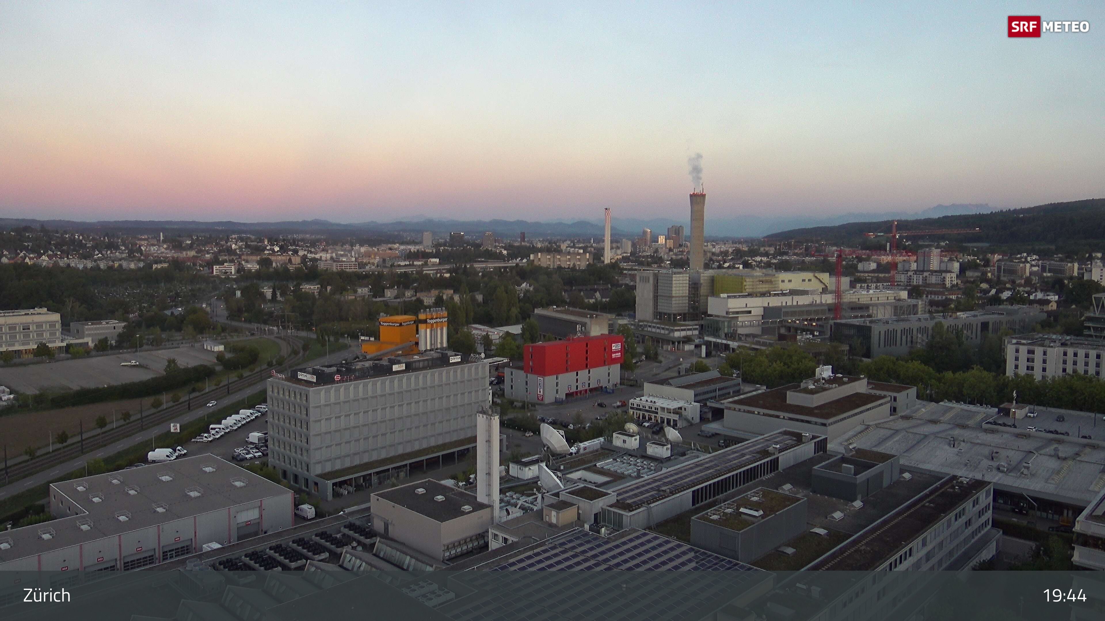 Zürich › Südosten: Schweizer Radio und Fernsehen (Studio Zürich Leutschenbach) - Sonderabfall-Sammelstelle Hagenholz