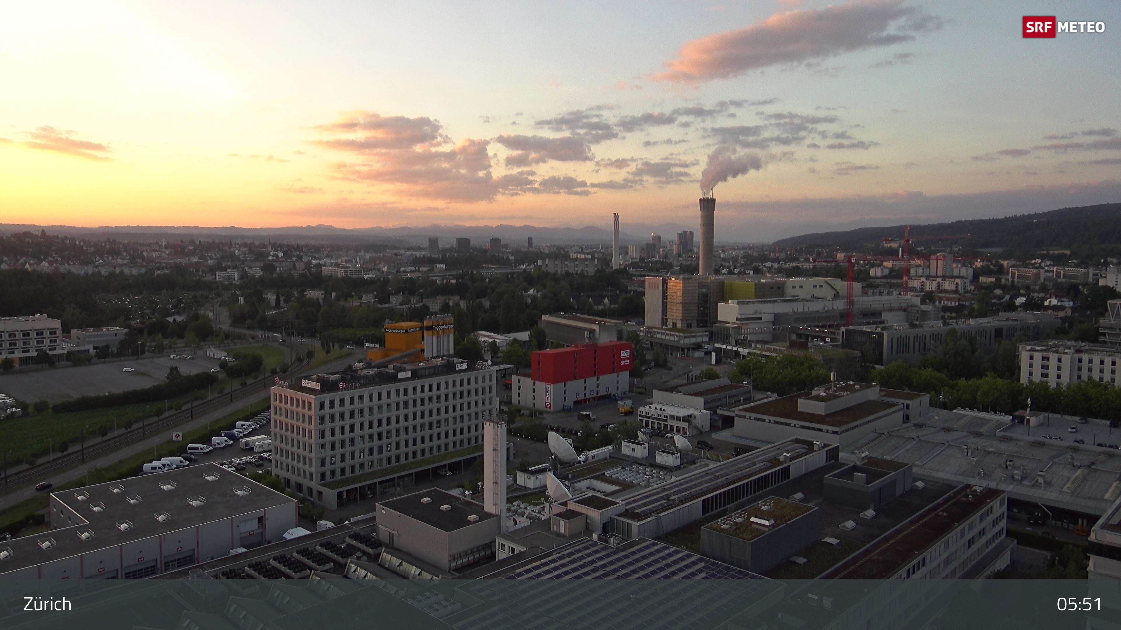 Zürich › Südosten: Schweizer Radio und Fernsehen (Studio Zürich Leutschenbach) - Sonderabfall-Sammelstelle Hagenholz