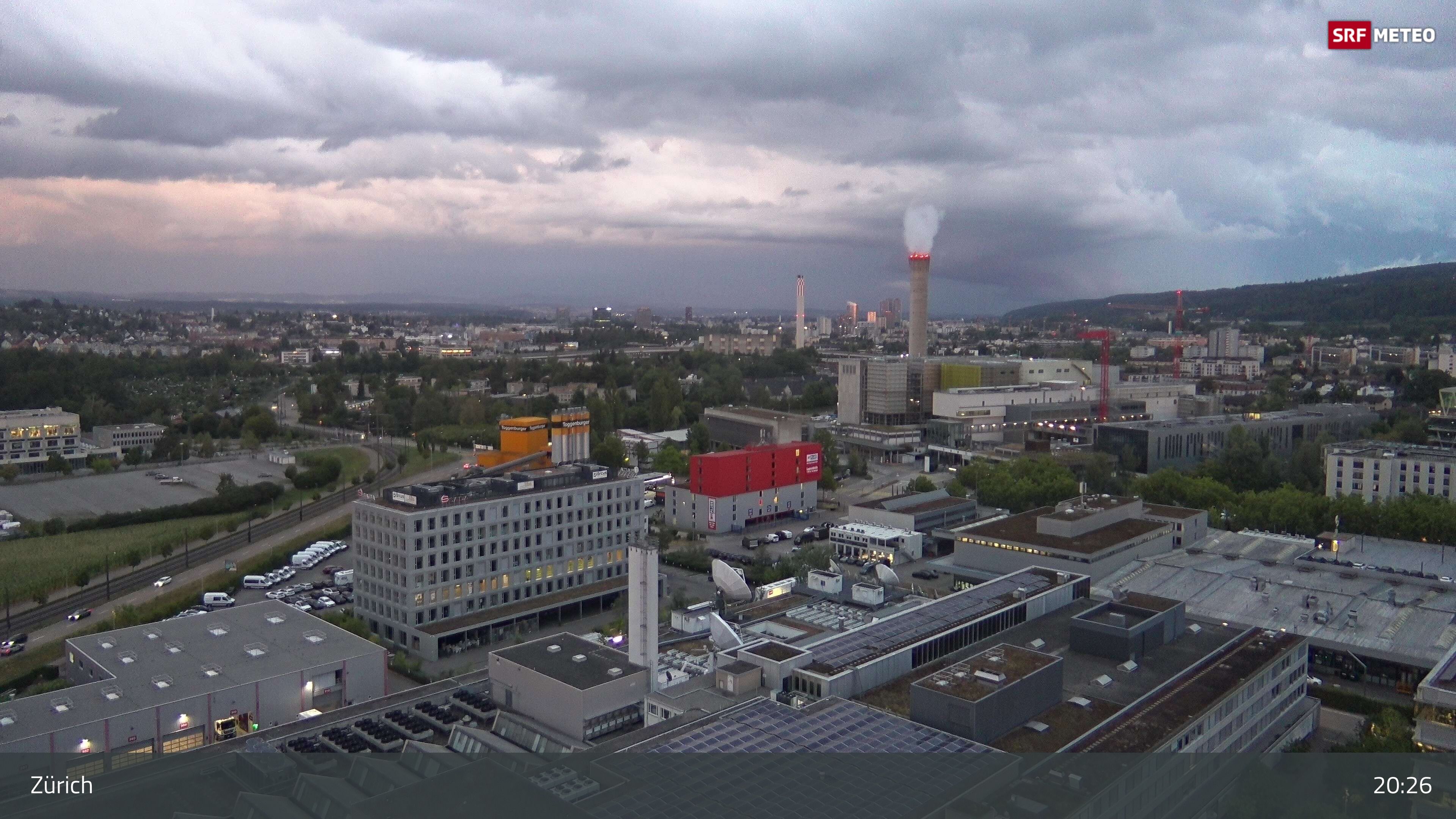 Zürich › Südosten: Schweizer Radio und Fernsehen (Studio Zürich Leutschenbach) - Sonderabfall-Sammelstelle Hagenholz