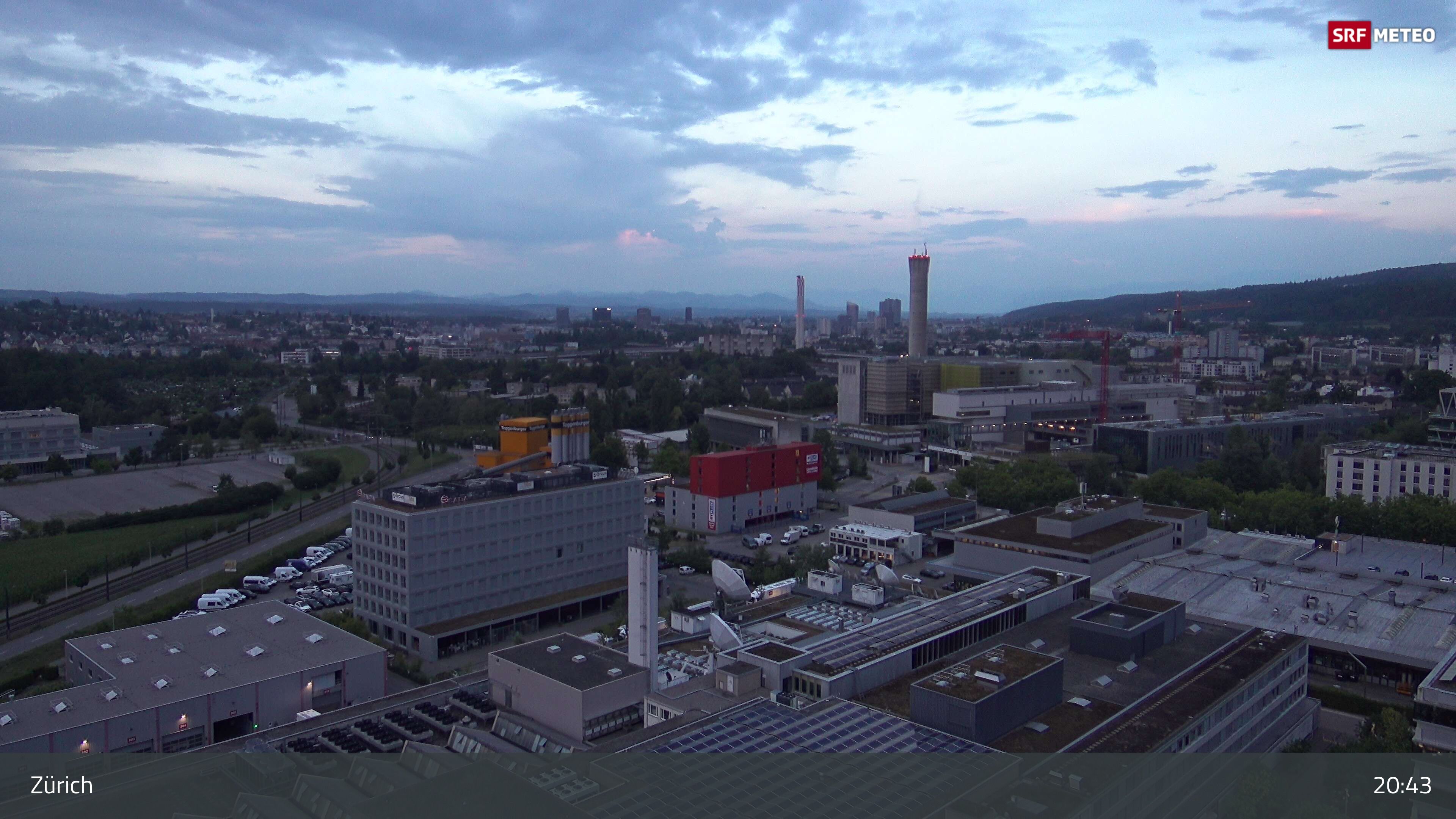 Zürich › Südosten: Schweizer Radio und Fernsehen (Studio Zürich Leutschenbach) - Sonderabfall-Sammelstelle Hagenholz