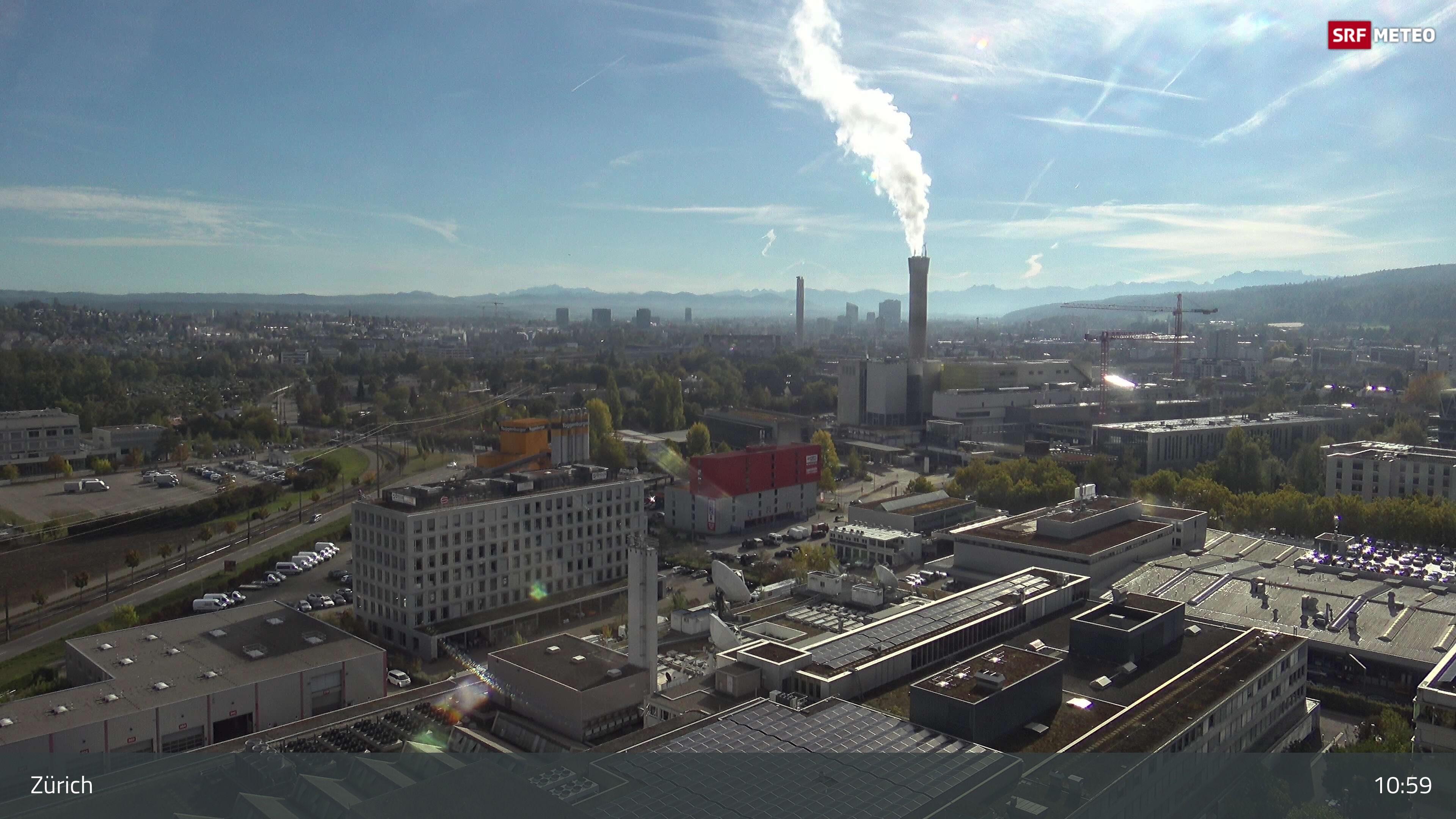 Zürich › Südosten: Schweizer Radio und Fernsehen (Studio Zürich Leutschenbach) - Sonderabfall-Sammelstelle Hagenholz