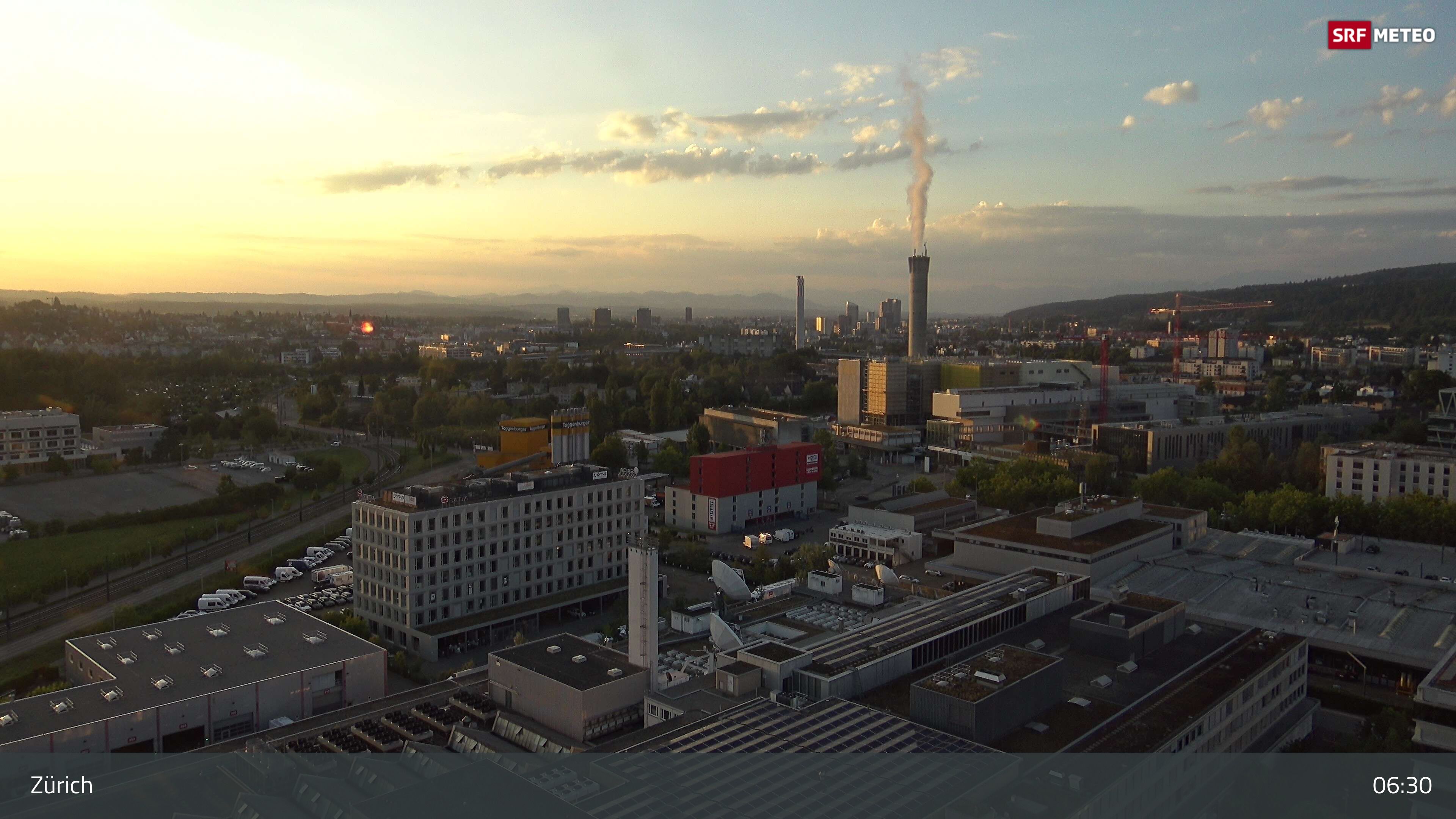 Zürich › Südosten: Schweizer Radio und Fernsehen (Studio Zürich Leutschenbach) - Sonderabfall-Sammelstelle Hagenholz
