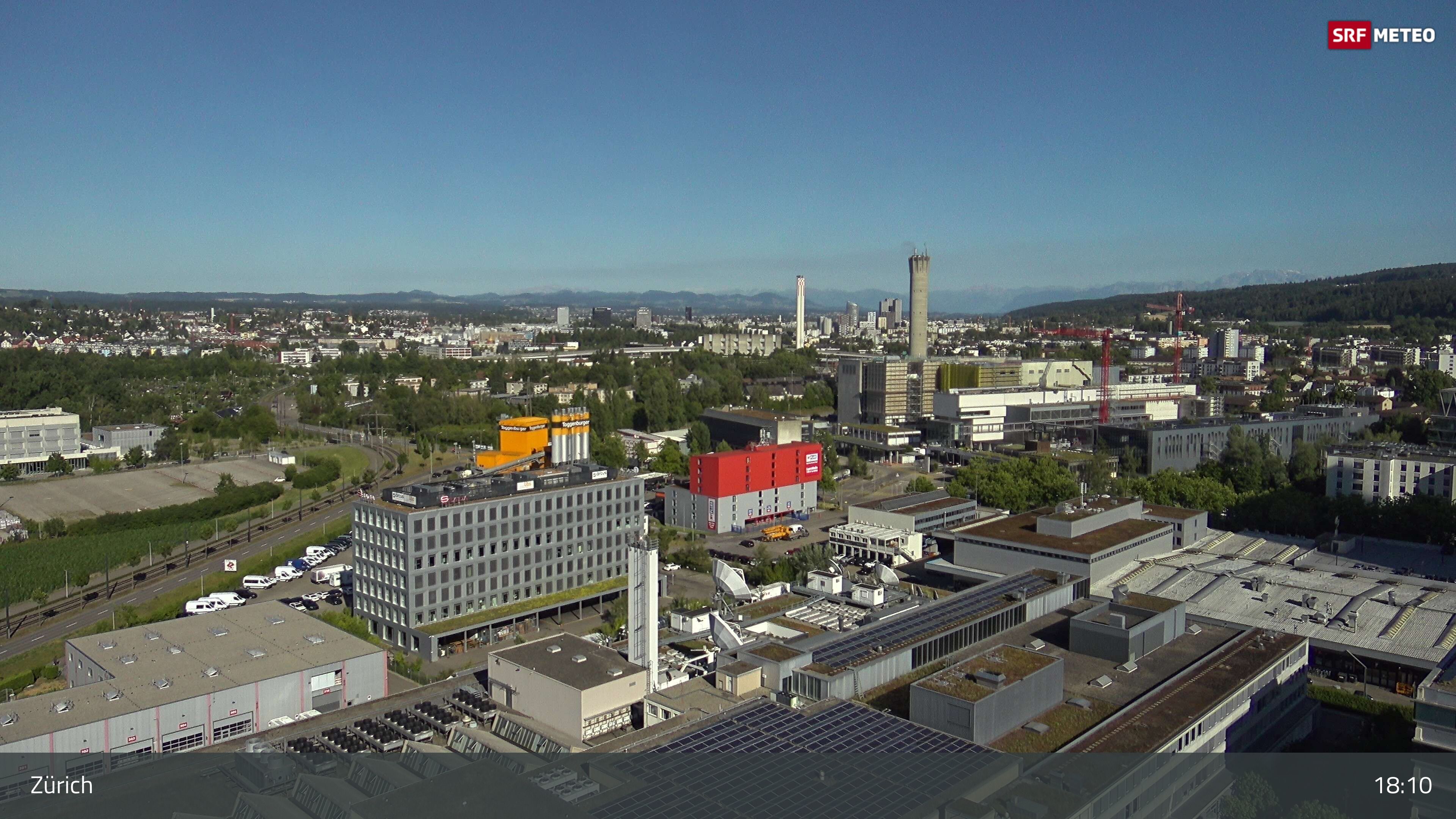 Zürich › Südosten: Schweizer Radio und Fernsehen (Studio Zürich Leutschenbach) - Sonderabfall-Sammelstelle Hagenholz
