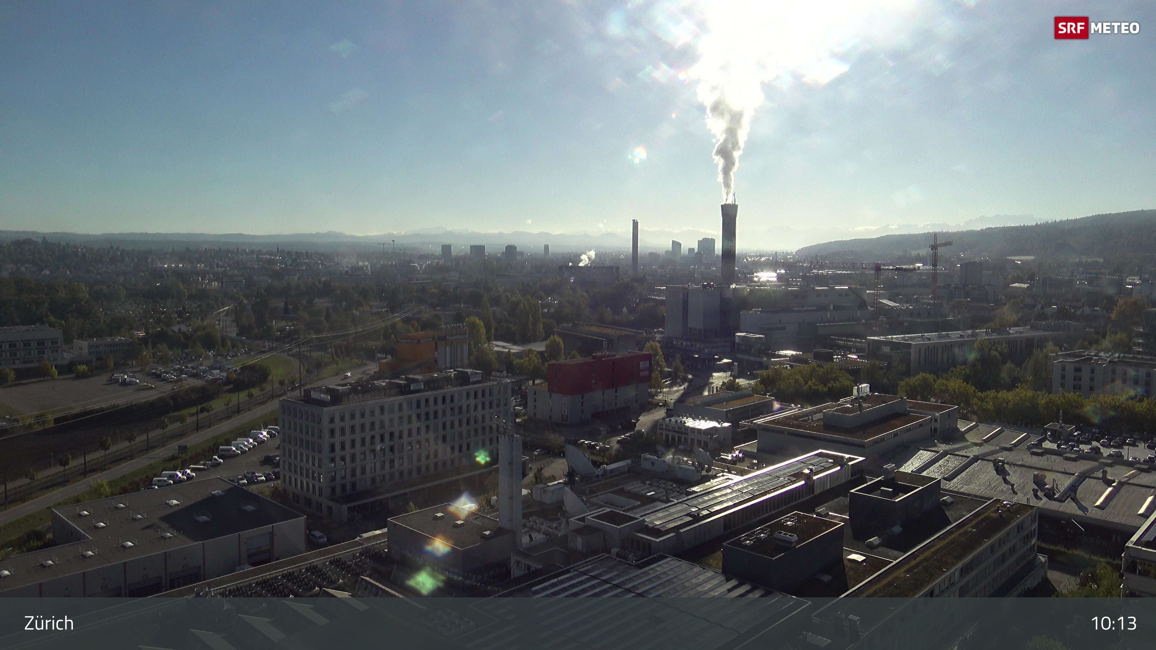 Zürich › Südosten: Schweizer Radio und Fernsehen (Studio Zürich Leutschenbach) - Sonderabfall-Sammelstelle Hagenholz