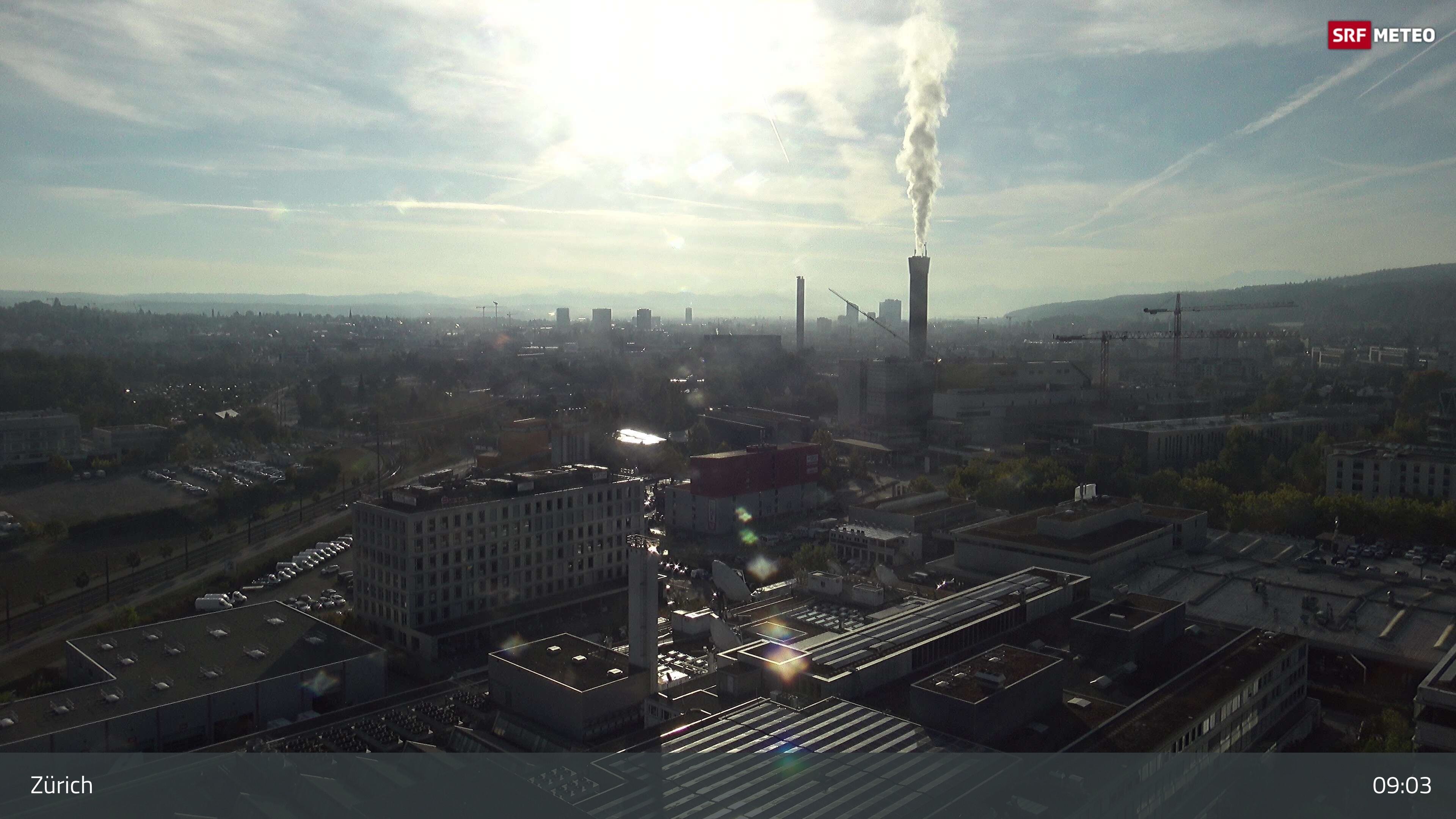 Zürich › Südosten: Schweizer Radio und Fernsehen (Studio Zürich Leutschenbach) - Sonderabfall-Sammelstelle Hagenholz