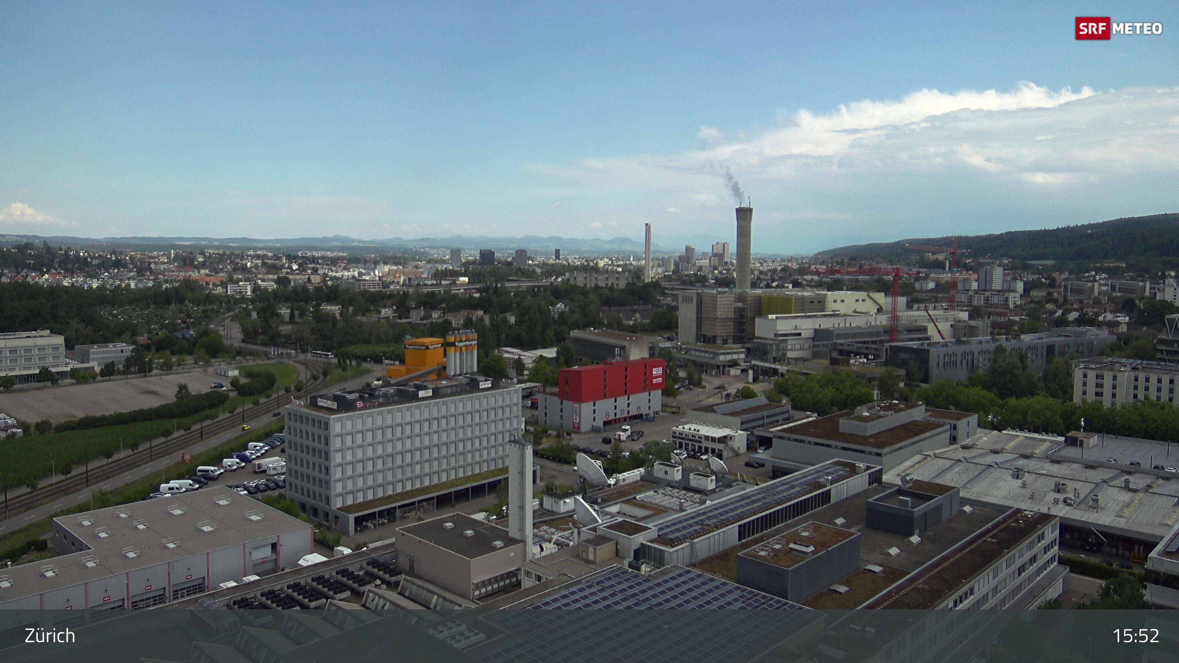 Zürich › Südosten: Schweizer Radio und Fernsehen (Studio Zürich Leutschenbach) - Sonderabfall-Sammelstelle Hagenholz
