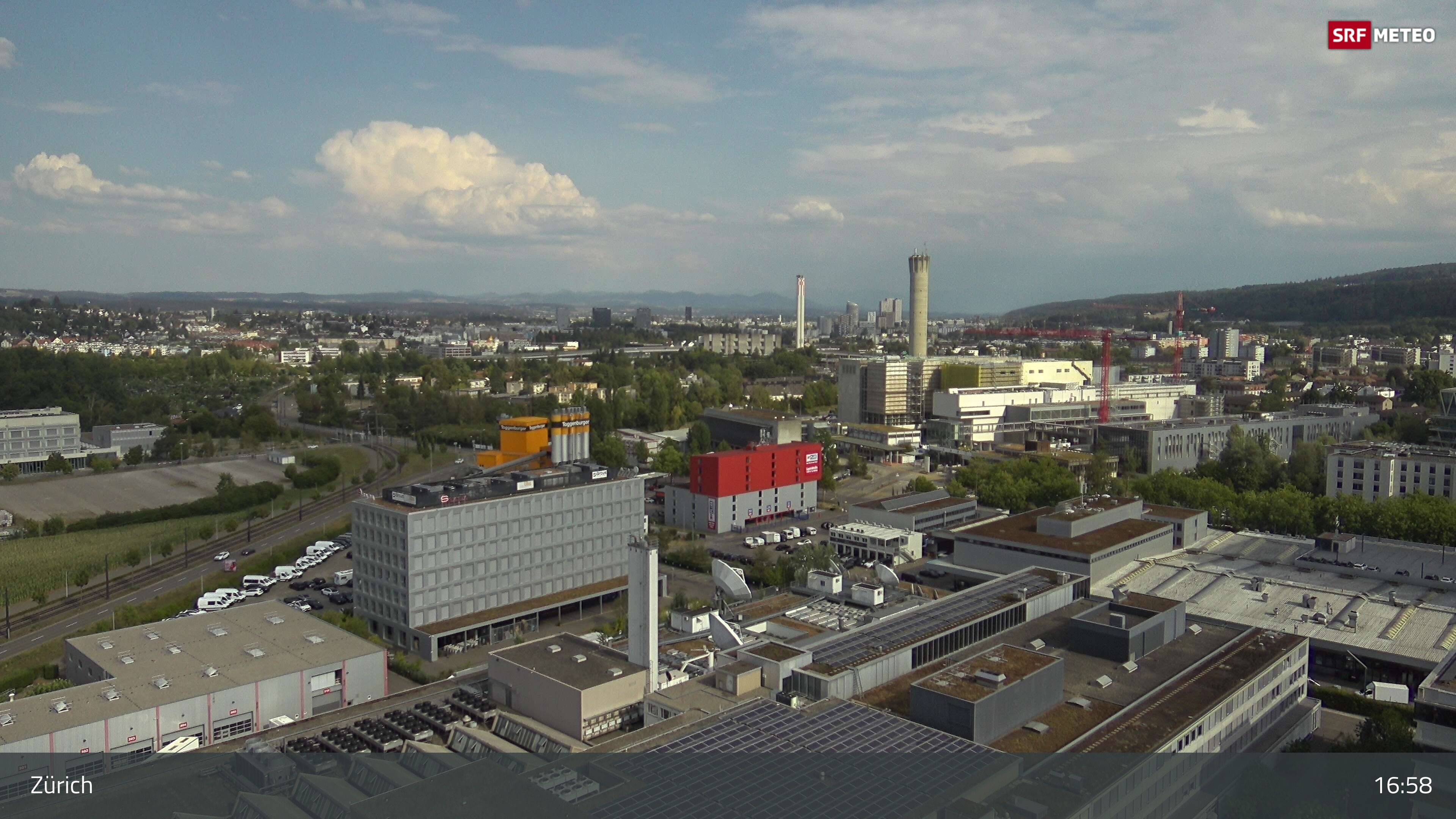 Zürich › Südosten: Schweizer Radio und Fernsehen (Studio Zürich Leutschenbach) - Sonderabfall-Sammelstelle Hagenholz