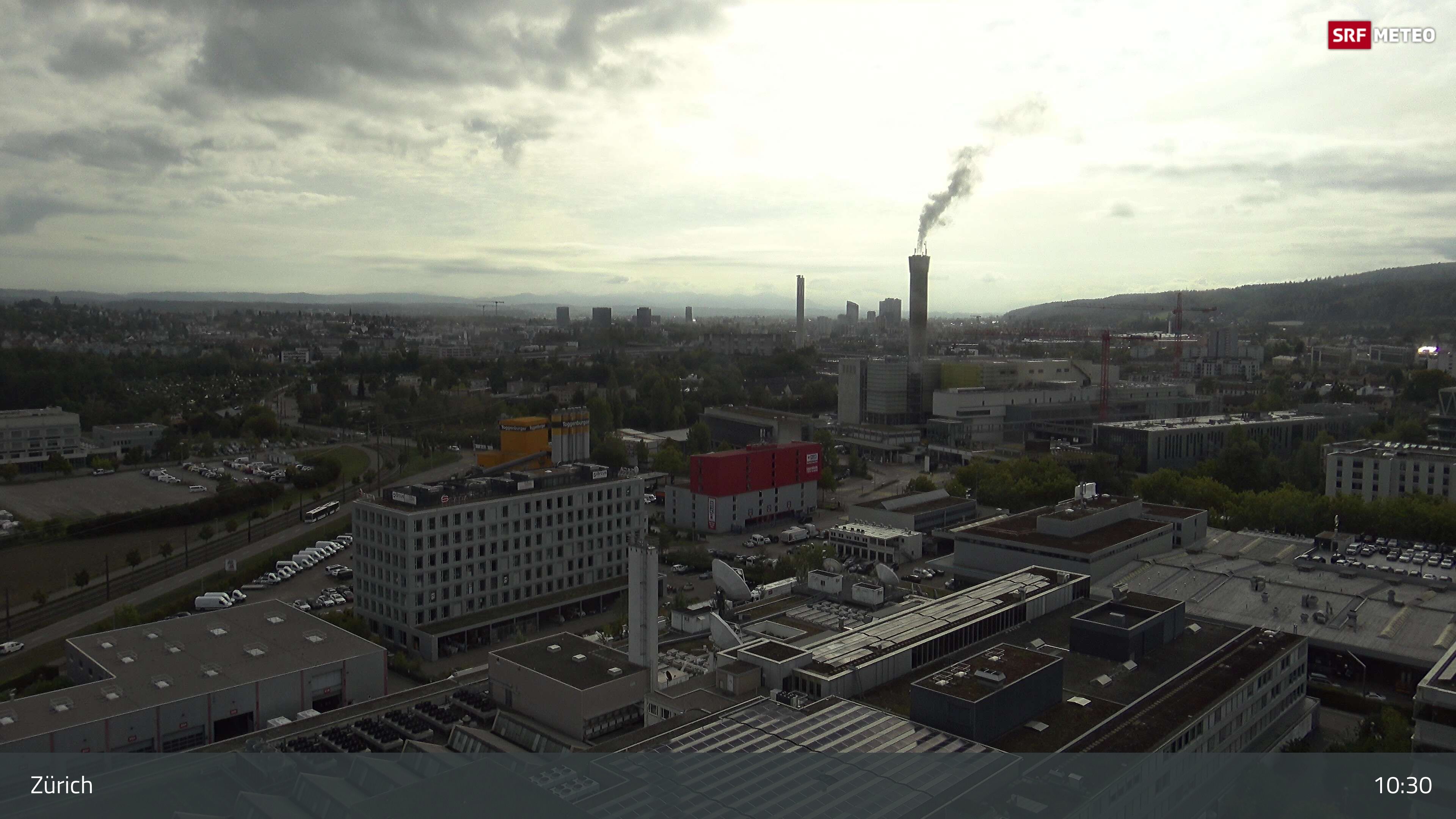 Zürich › Südosten: Schweizer Radio und Fernsehen (Studio Zürich Leutschenbach) - Sonderabfall-Sammelstelle Hagenholz