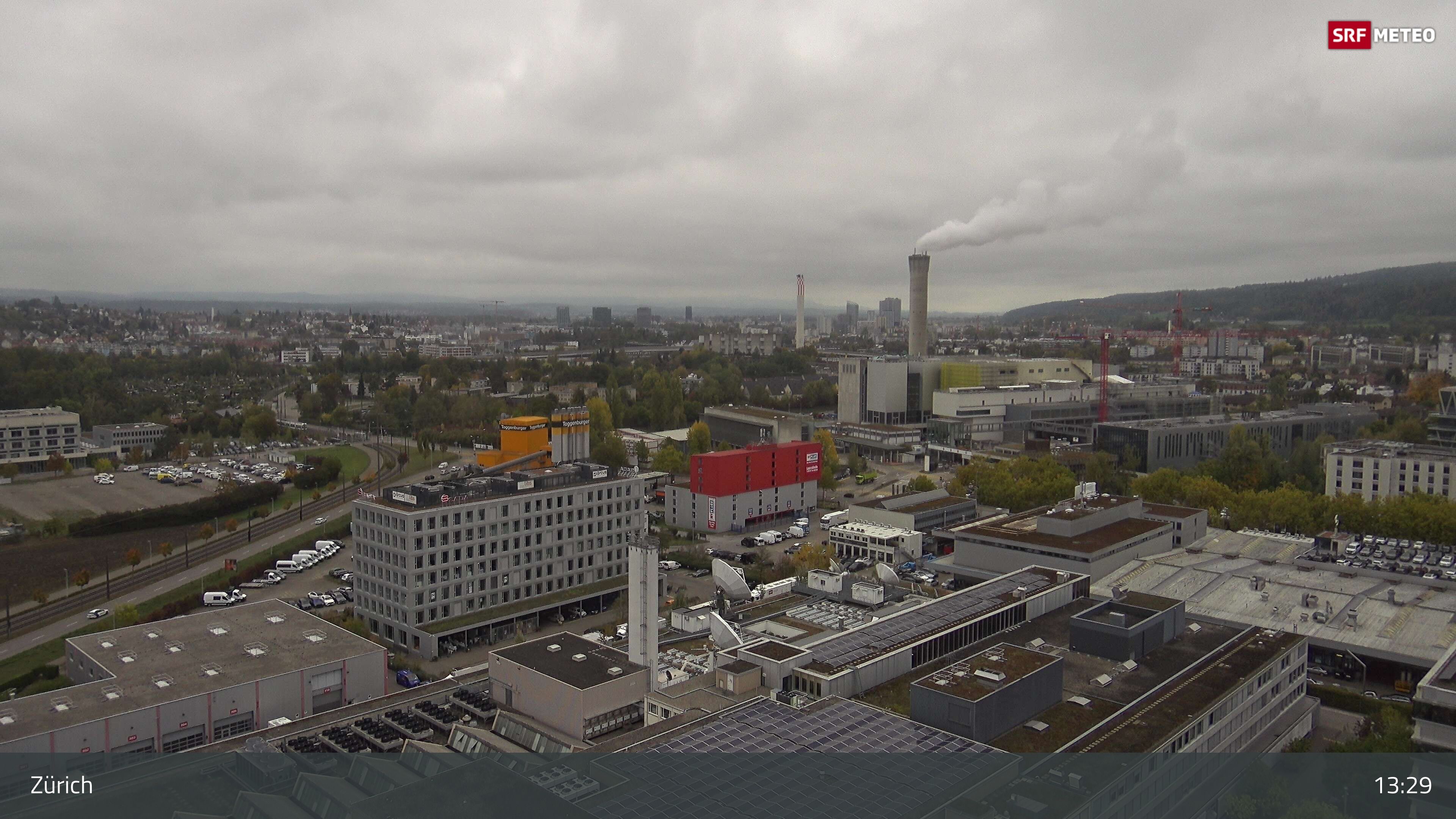 Zürich › Südosten: Schweizer Radio und Fernsehen (Studio Zürich Leutschenbach) - Sonderabfall-Sammelstelle Hagenholz