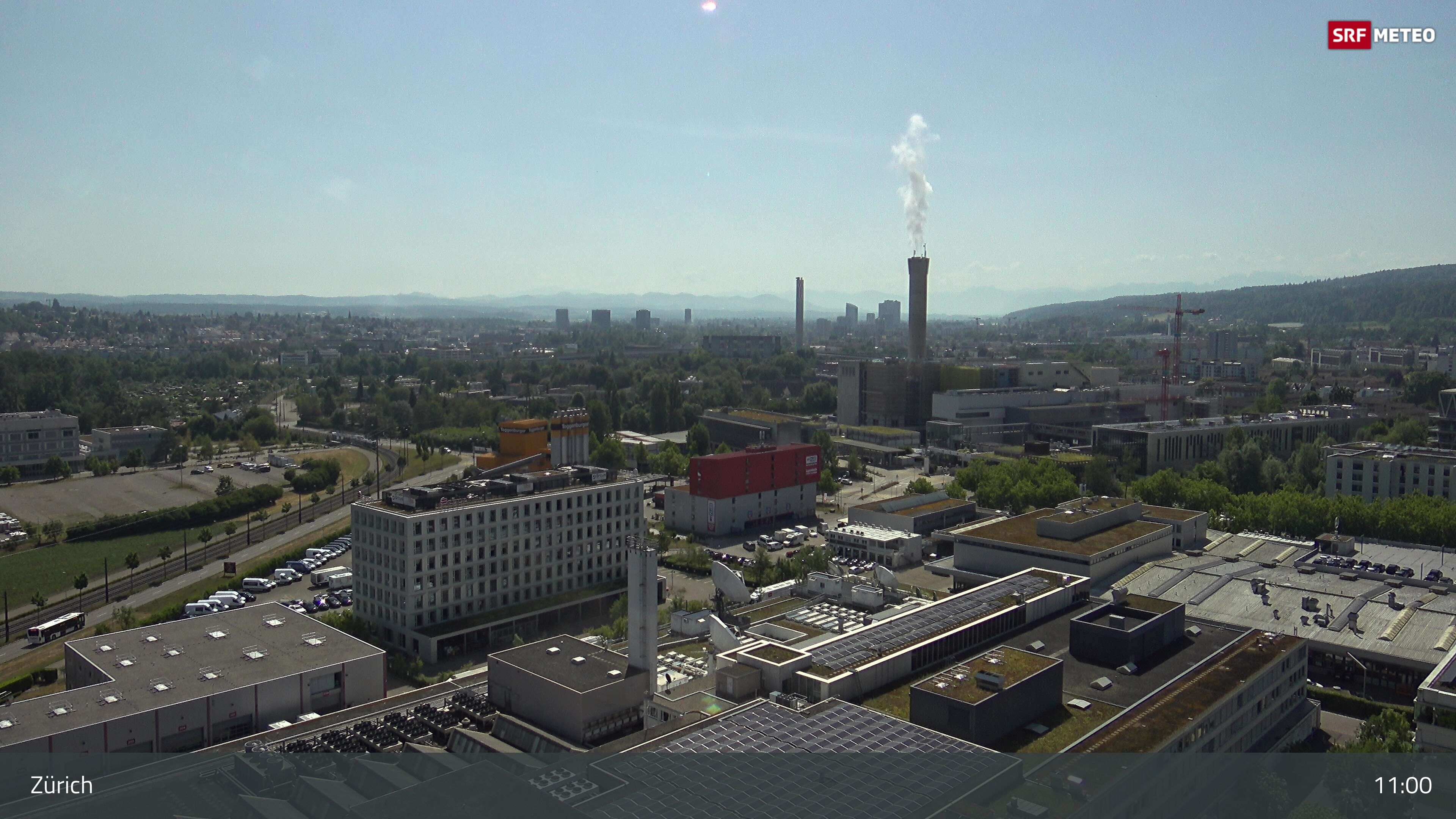 Zürich › Südosten: Schweizer Radio und Fernsehen (Studio Zürich Leutschenbach) - Sonderabfall-Sammelstelle Hagenholz