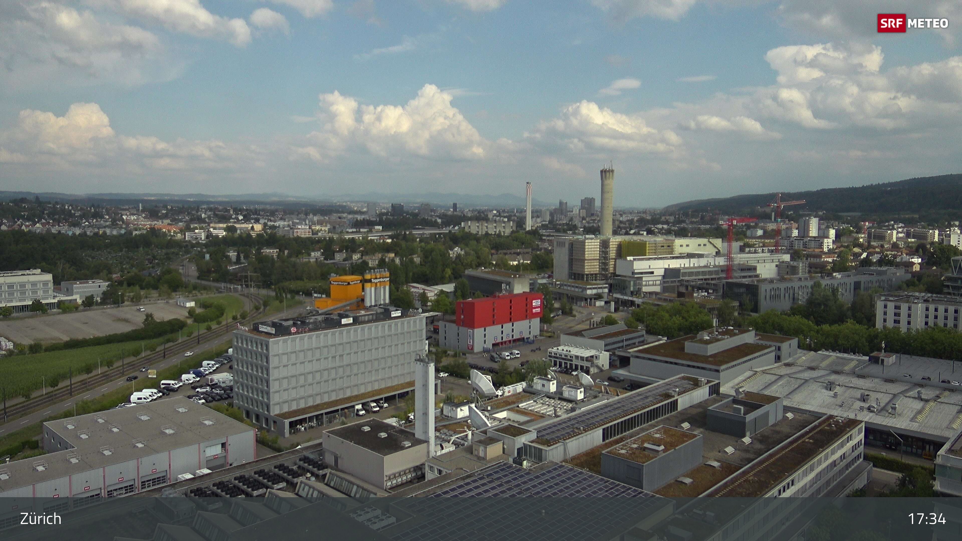 Zürich › Südosten: Schweizer Radio und Fernsehen (Studio Zürich Leutschenbach) - Sonderabfall-Sammelstelle Hagenholz