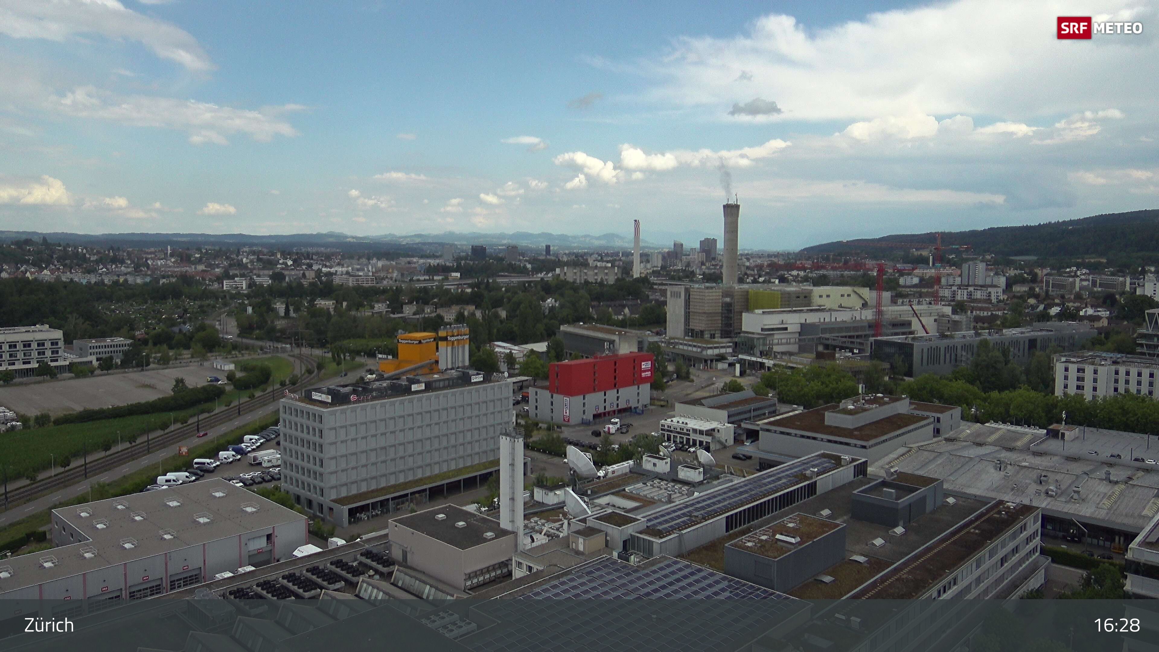 Zürich › Südosten: Schweizer Radio und Fernsehen (Studio Zürich Leutschenbach) - Sonderabfall-Sammelstelle Hagenholz