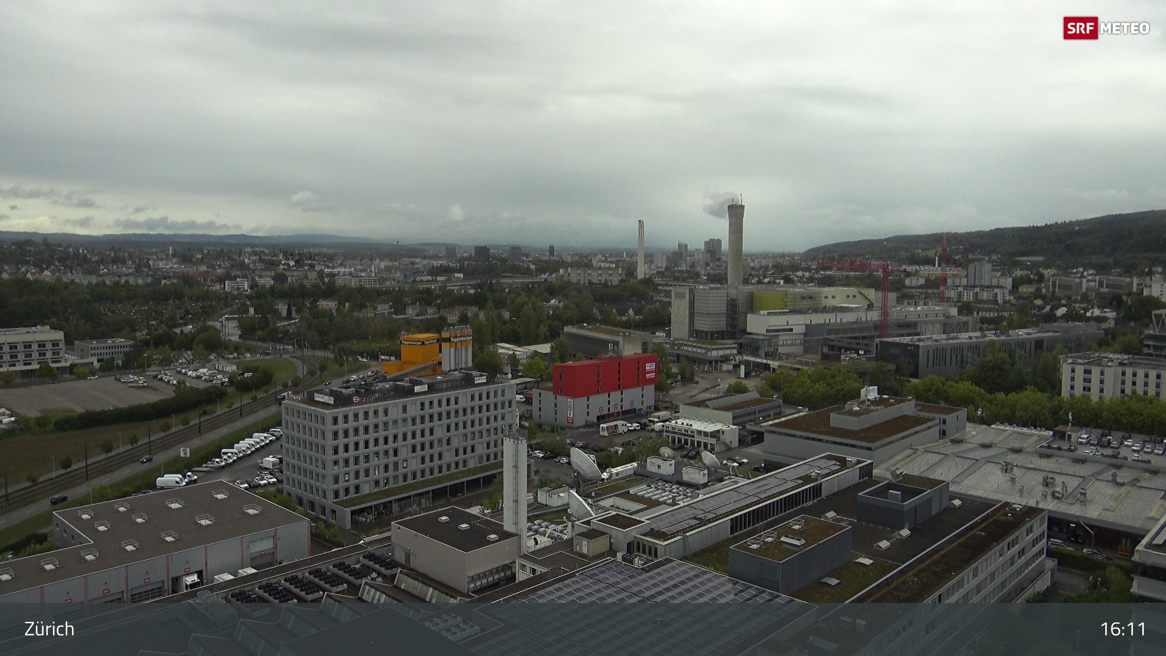 Zürich › Südosten: Schweizer Radio und Fernsehen (Studio Zürich Leutschenbach) - Sonderabfall-Sammelstelle Hagenholz