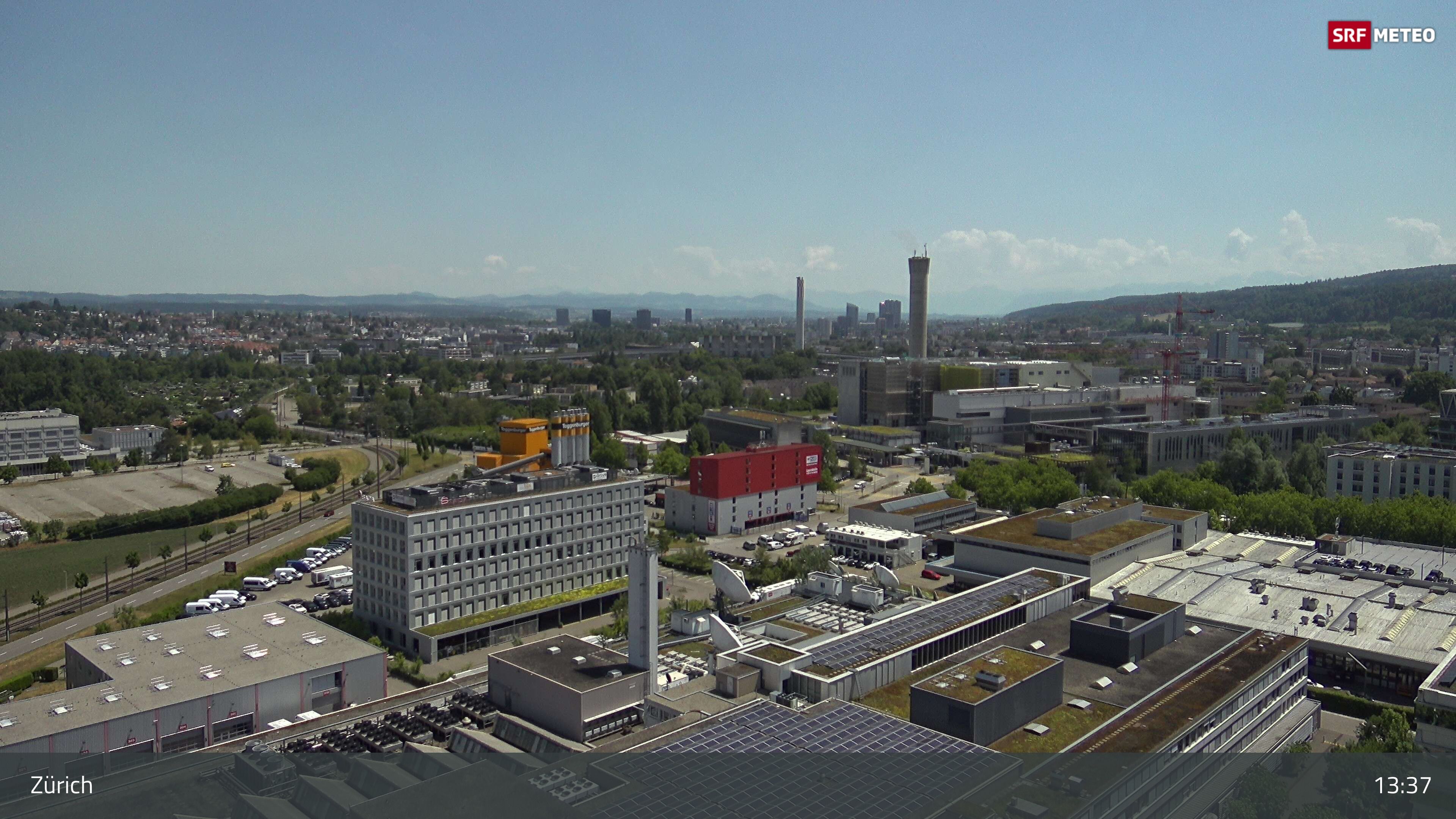 Zürich › Südosten: Schweizer Radio und Fernsehen (Studio Zürich Leutschenbach) - Sonderabfall-Sammelstelle Hagenholz