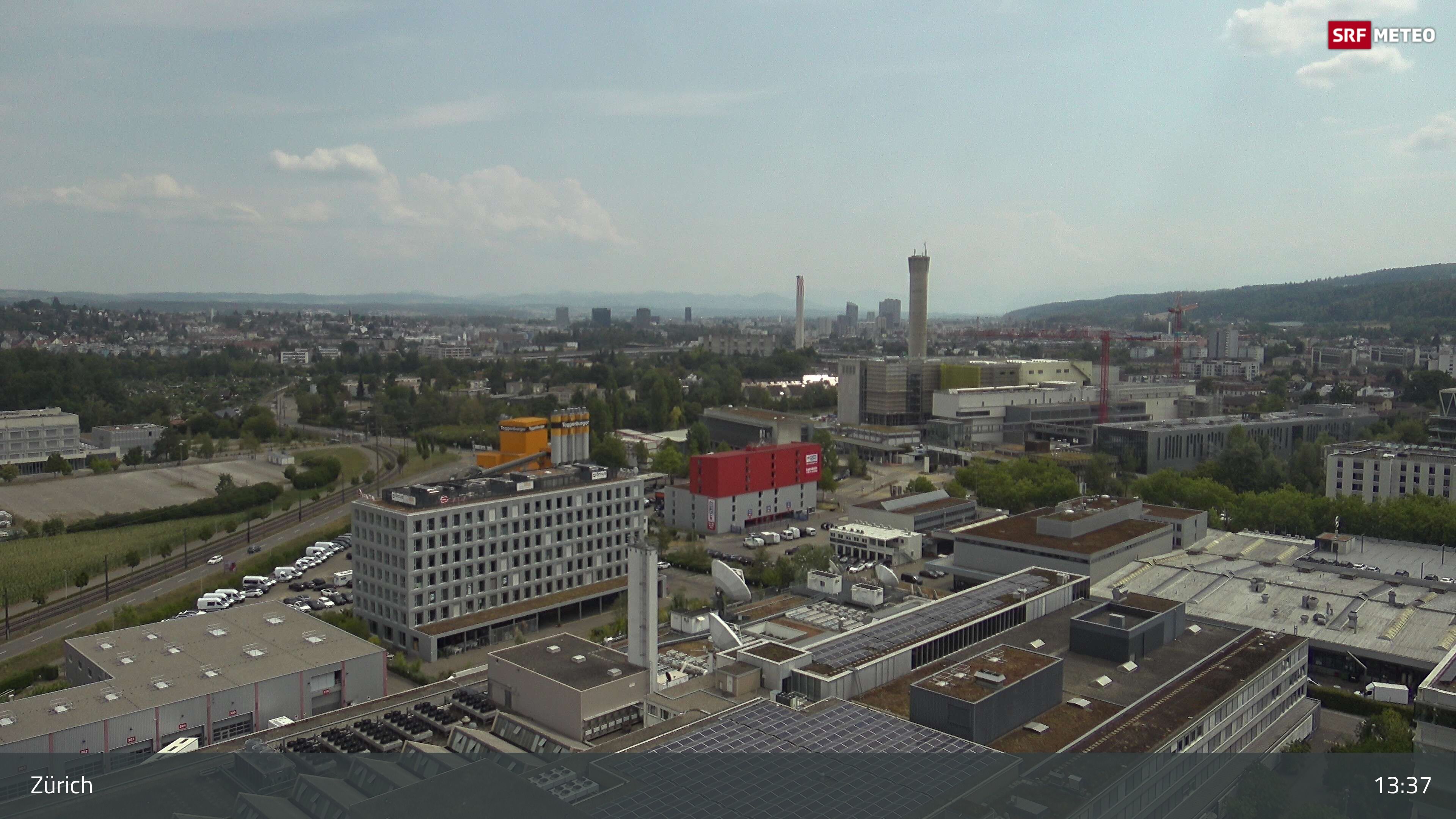 Zürich › Südosten: Schweizer Radio und Fernsehen (Studio Zürich Leutschenbach) - Sonderabfall-Sammelstelle Hagenholz