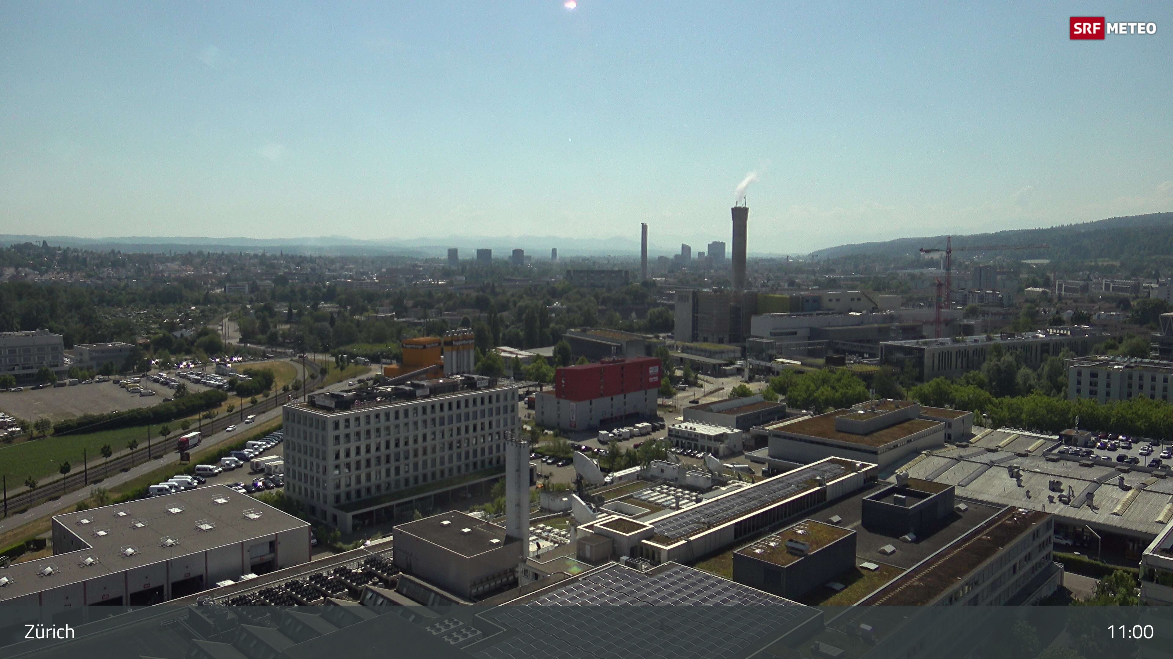 Zürich › Südosten: Schweizer Radio und Fernsehen (Studio Zürich Leutschenbach) - Sonderabfall-Sammelstelle Hagenholz