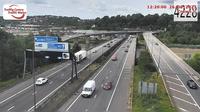 Newport: M4 eastbound between junctions 26 and 25A (Malpas and Usk Bridge) - Jour