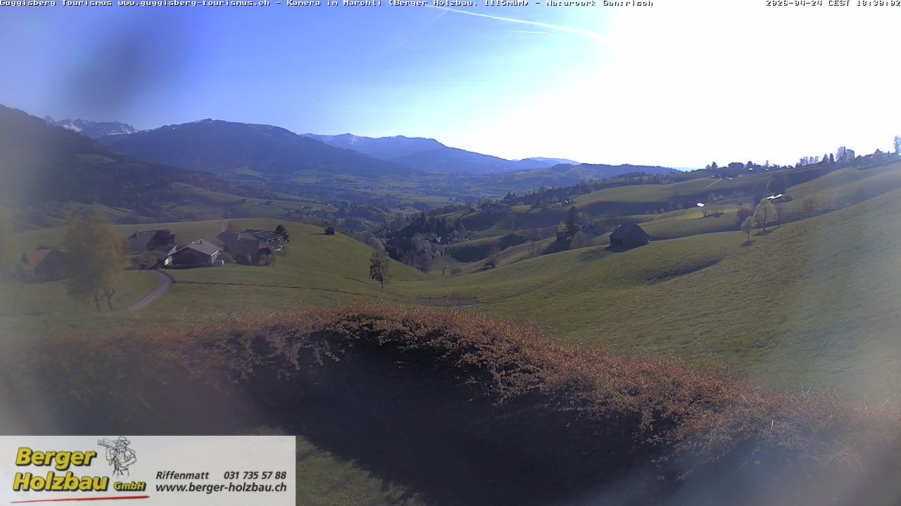 Guggisberg: Bern, Schweiz: Guggisbergerland Richtung Plaffeien - Freiburg - Jura