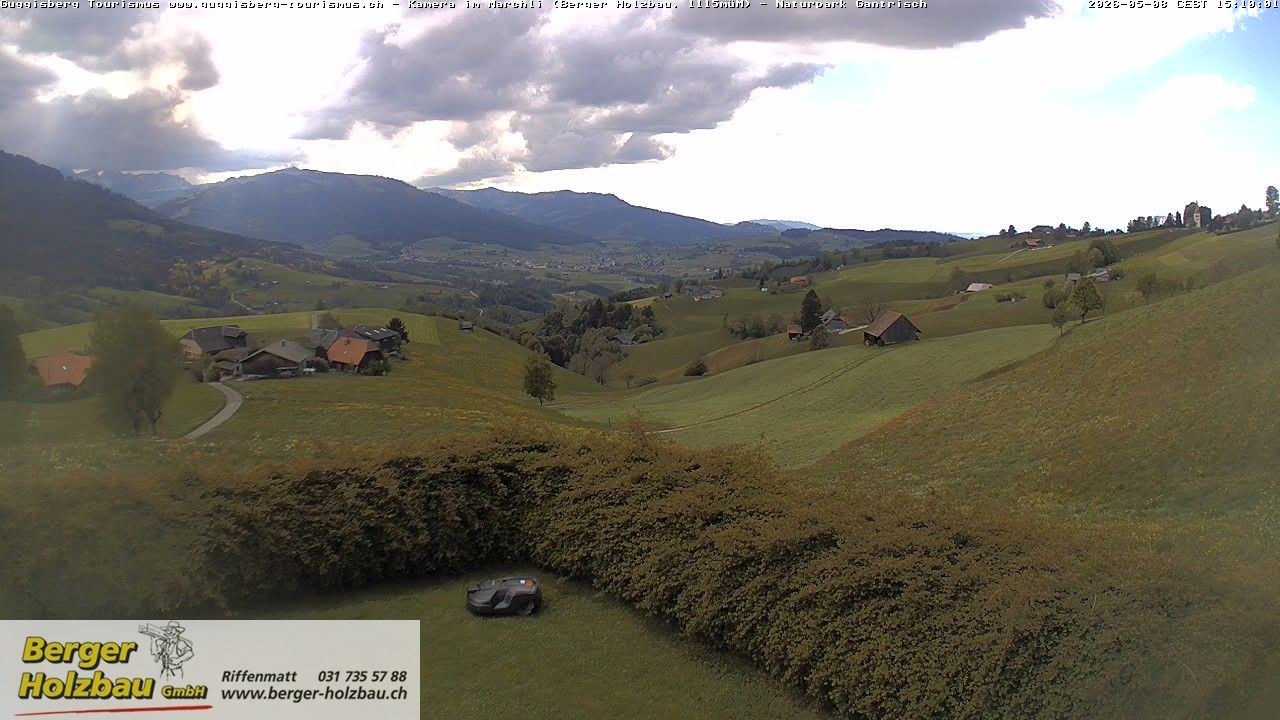 Guggisberg: Bern, Schweiz: Guggisbergerland Richtung Plaffeien - Freiburg - Jura