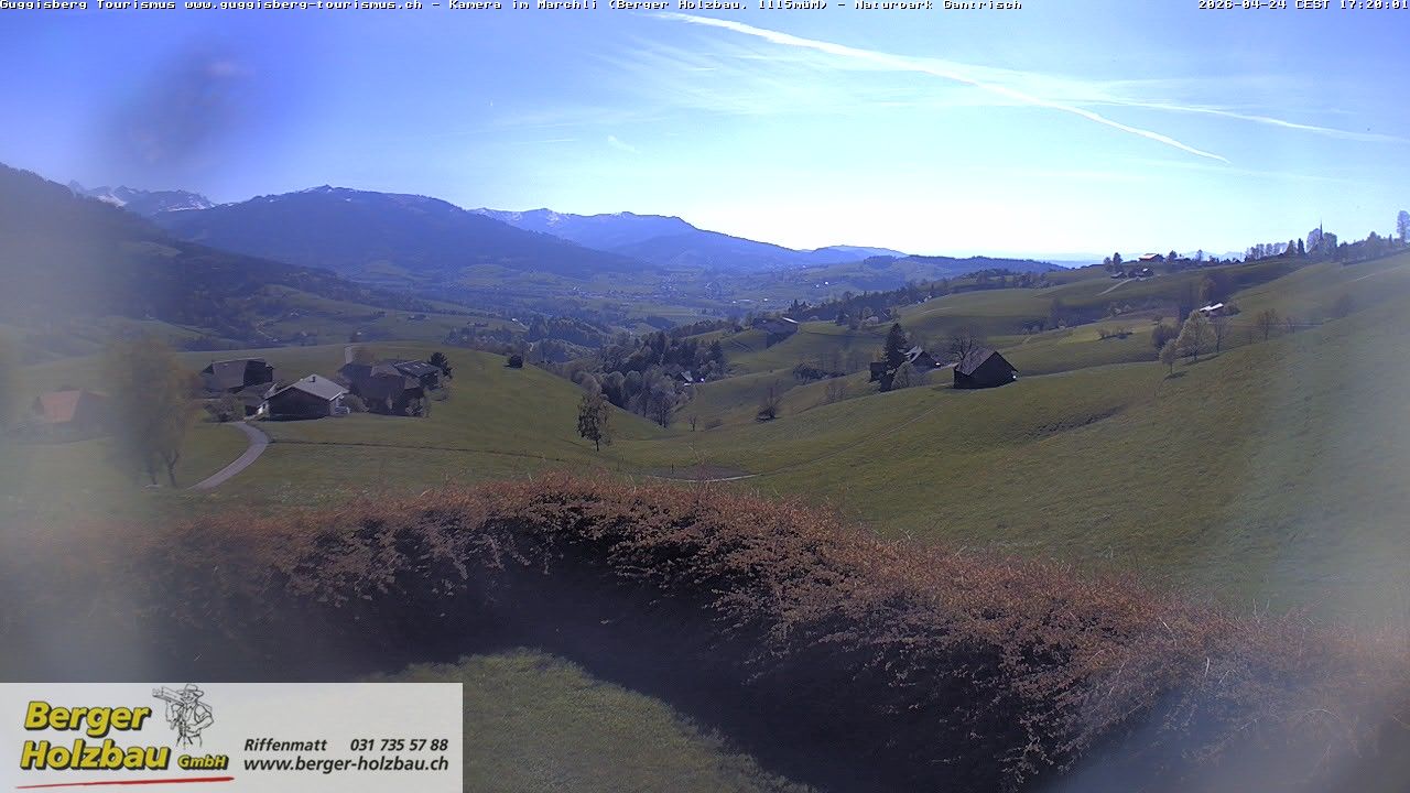 Guggisberg: Bern, Schweiz: Guggisbergerland Richtung Plaffeien - Freiburg - Jura